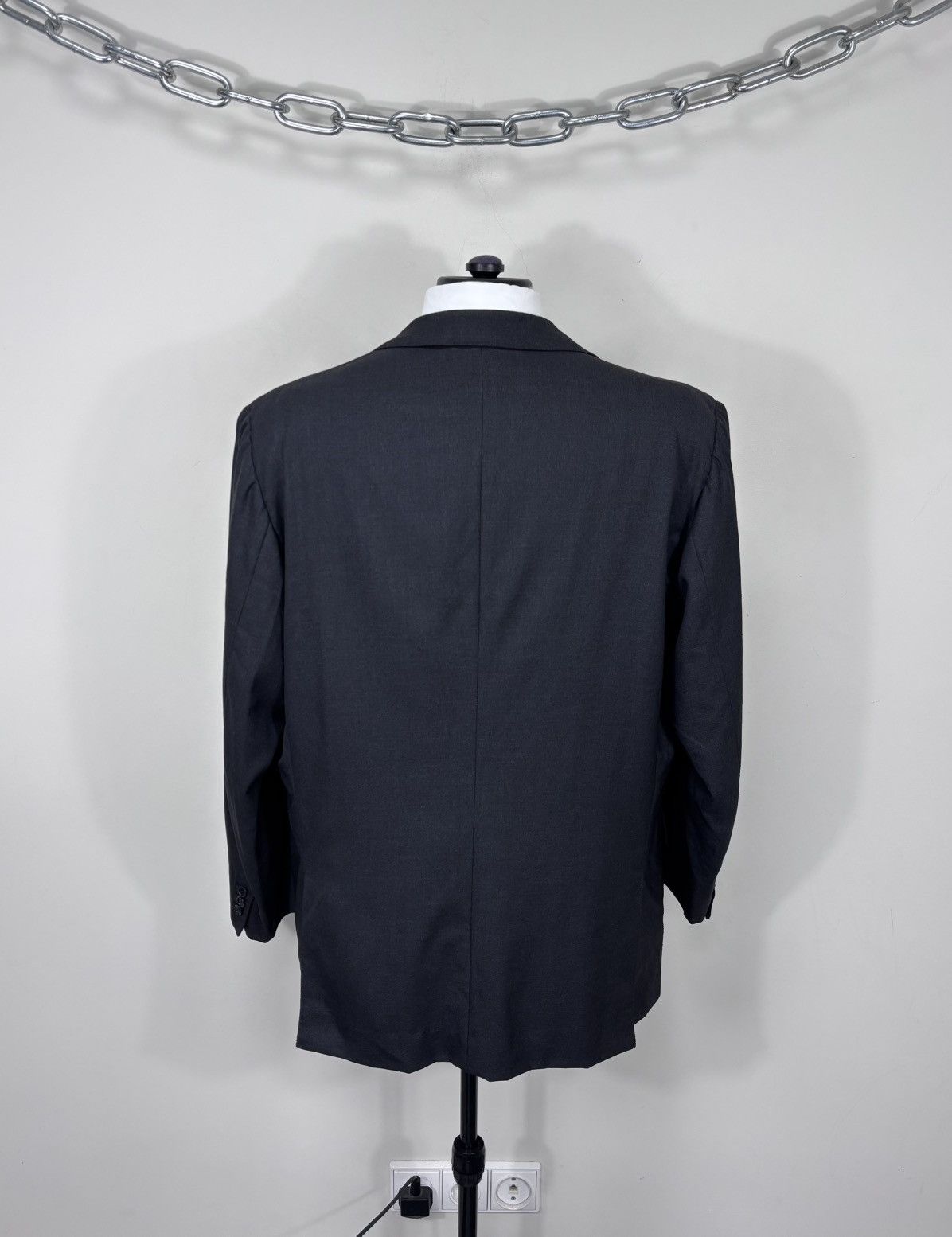 Holland & Sherry Holland & Sherry Savile Row Men’s Grey Wool Blazer Jacket Size 48R - 14 Thumbnail