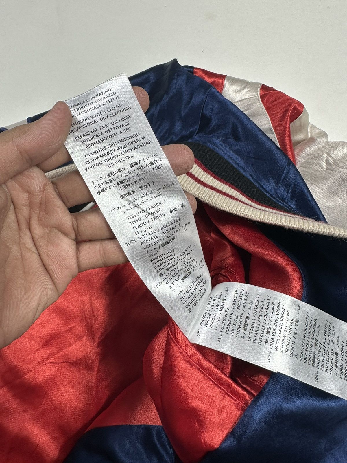 Gucci GUCCI Acetate Bomber Jacket with GG Blade Size US L / EU 52-54 / 3 - 13 Thumbnail