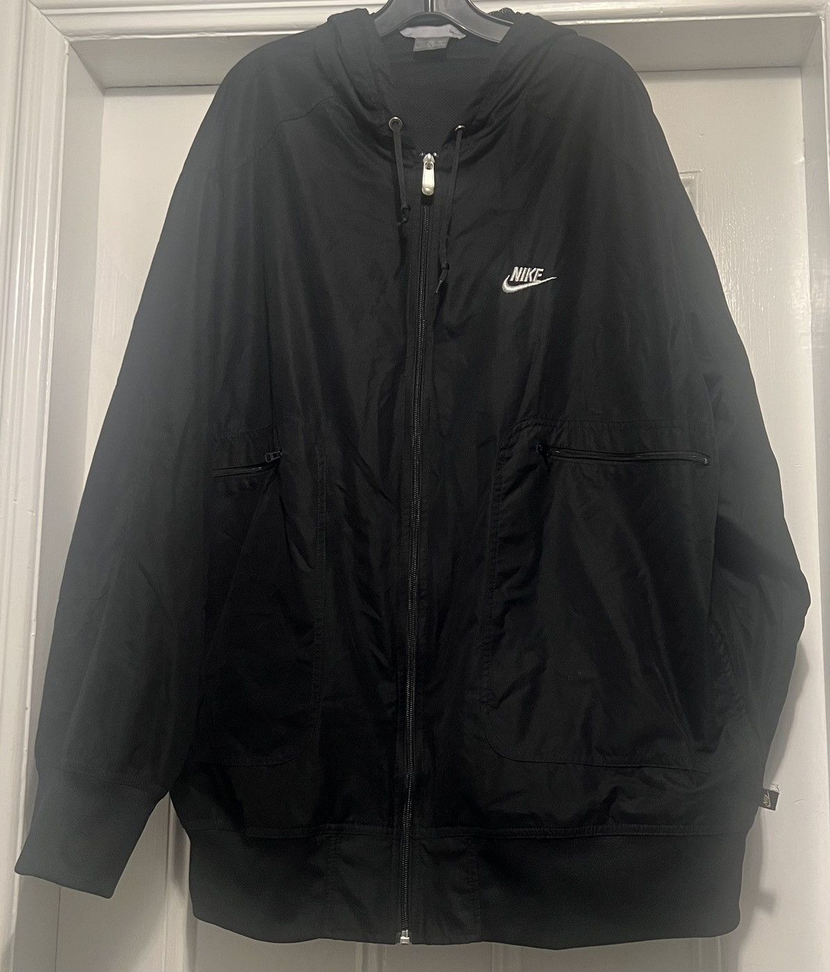Nike Authentic black Nike vintage hooded jacket zipping pockets Size US XXL / EU 58 / 5 - 1 Thumbnail