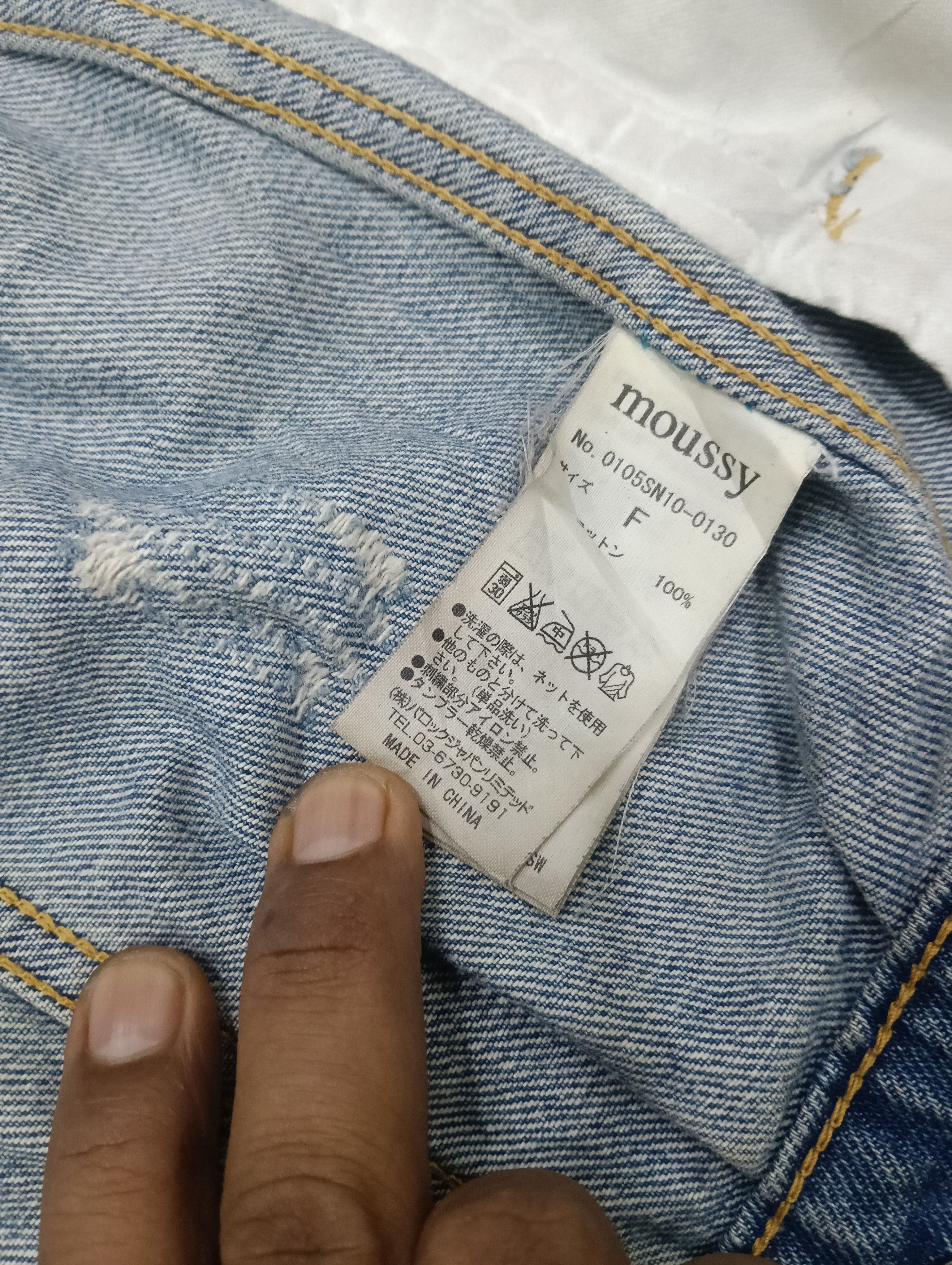 MOUSSY × Vintage Vintage Moussy Distressed Style Jacket Size L / US 10 / IT 46 - 8 Thumbnail