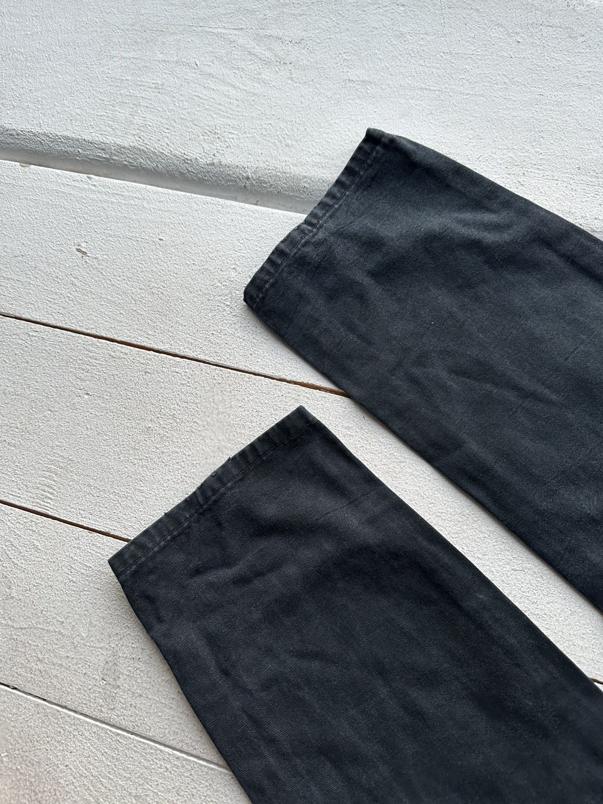 Armani 🚨Y2K WOMEN ARMANI JEANS WITH LOGO AVANT GARDE DENIM PANTS Size 29" - 4 Thumbnail