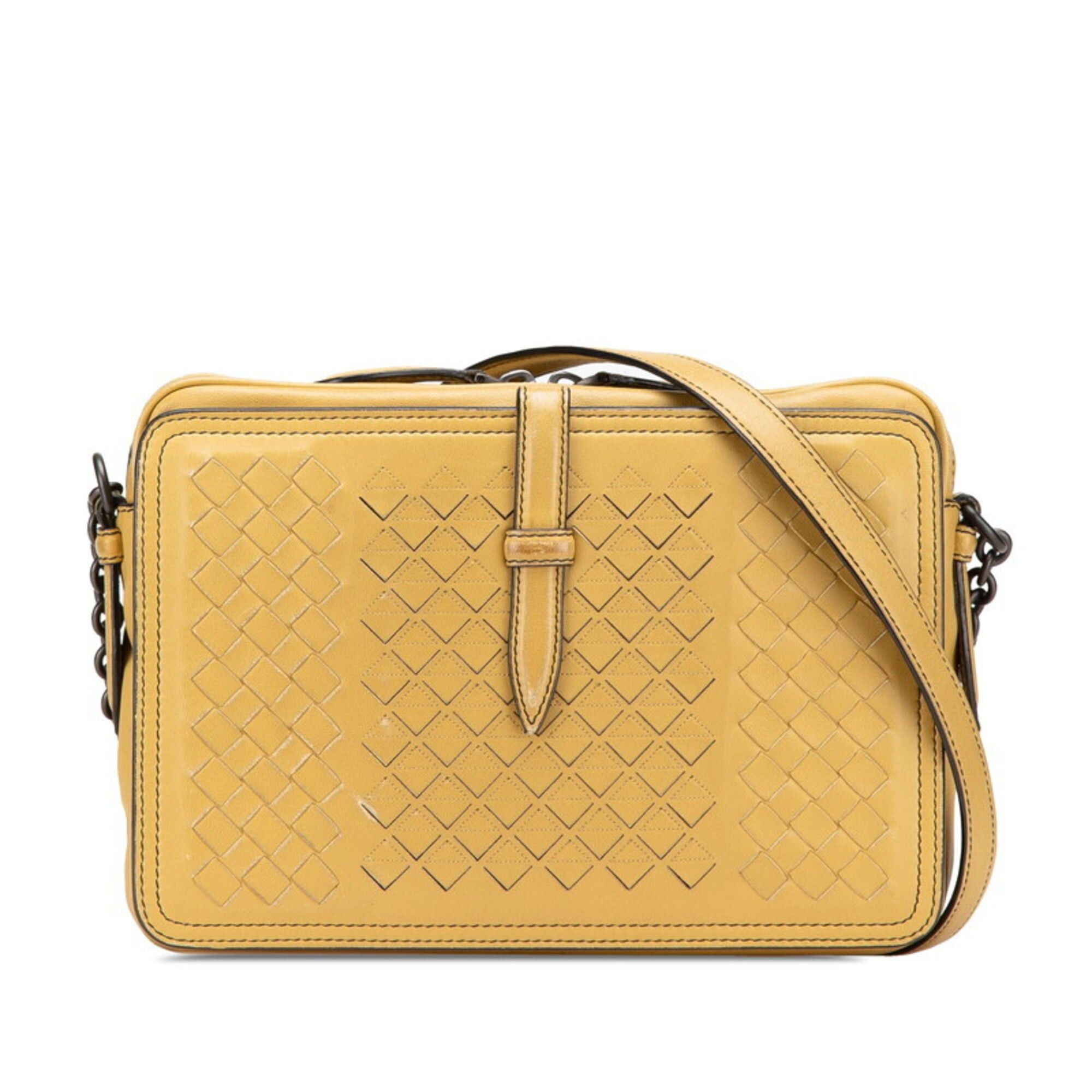 Bottega Veneta Bottega Veneta Intrecciato One-Shoulder Bag, Khaki Leather, Women's Shoulder Bag. Size ONE SIZE - 1 Thumbnail