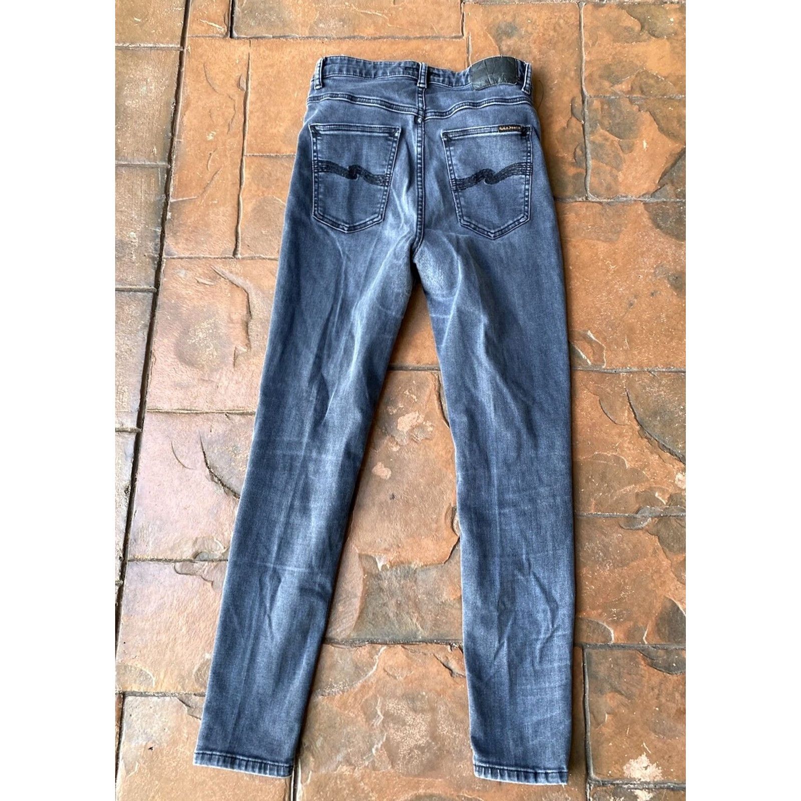 Nudie Jeans Nudie Jeans Co. Hightop Tilde Skinny Jeans Women’s 30x28 Black Dark Wash Denim Slim Regular Women Size 30" / US 8 / IT 44 - 5 Thumbnail