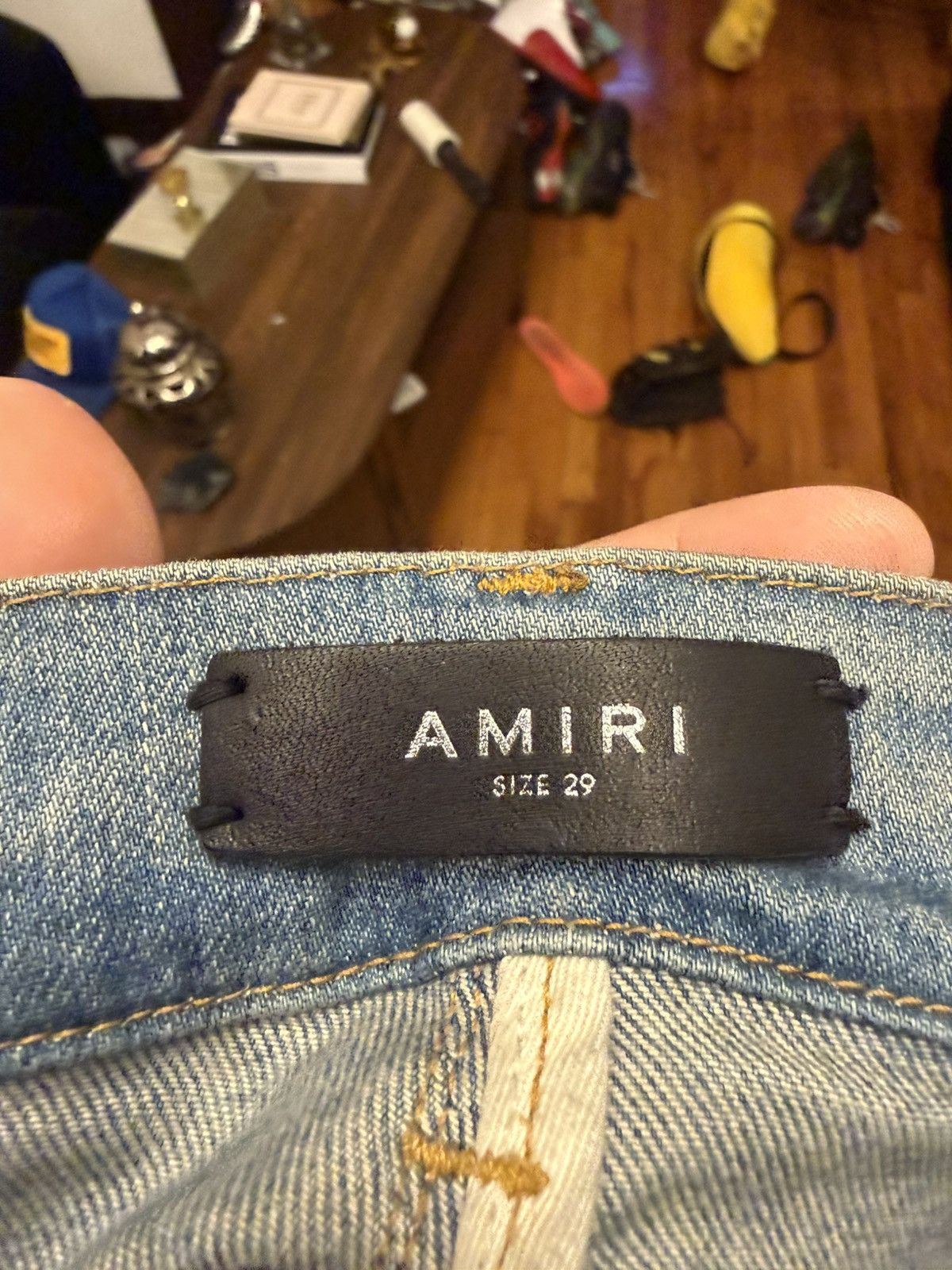 Amiri Amiri MX1 Black Patch Paisley Bandana Size 29 Size US 29 - 12 Thumbnail