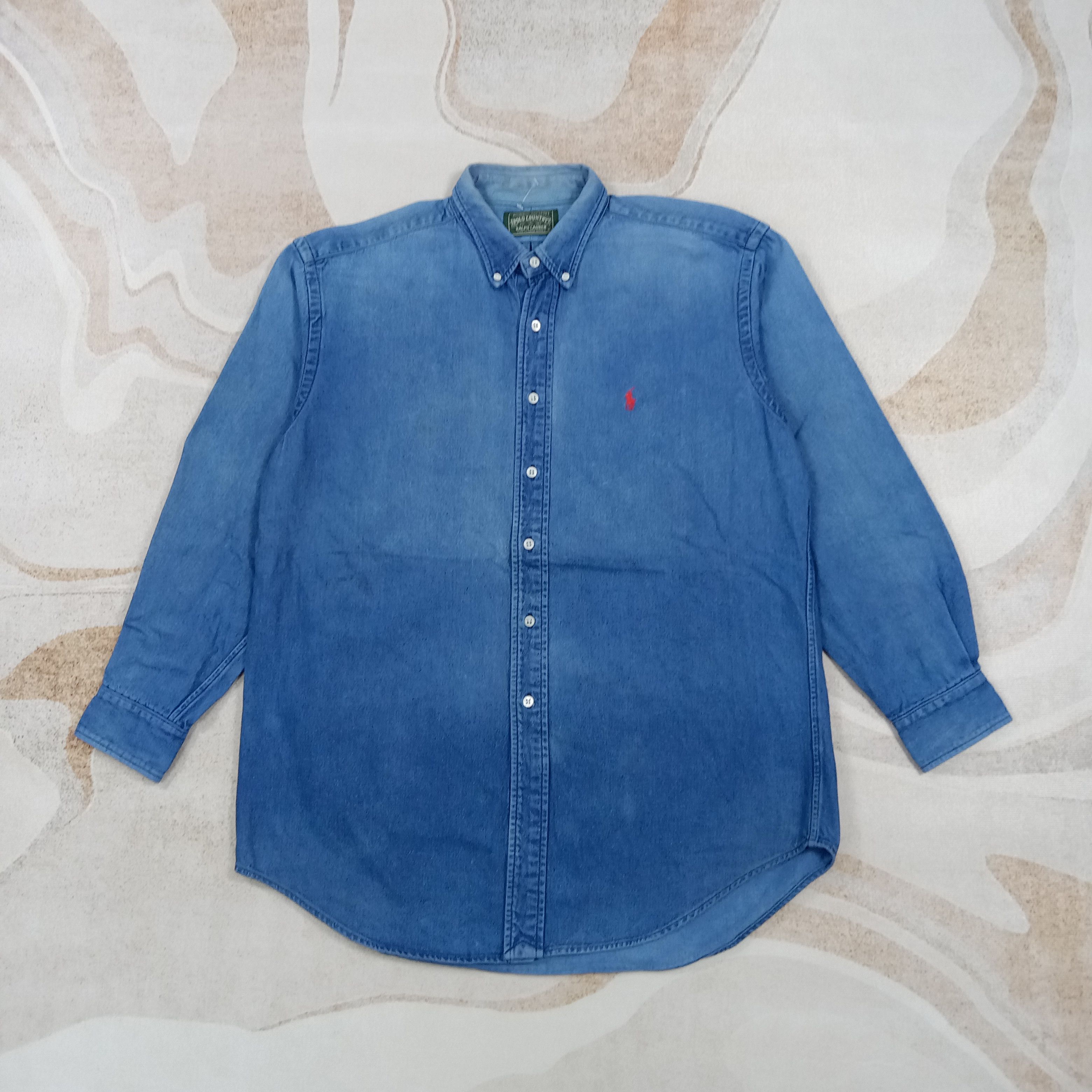 Ralph Lauren Polo Country by Ralph Lauren Denim Shirt C285N50 Size US L / EU 52-54 / 3 - 1 Thumbnail