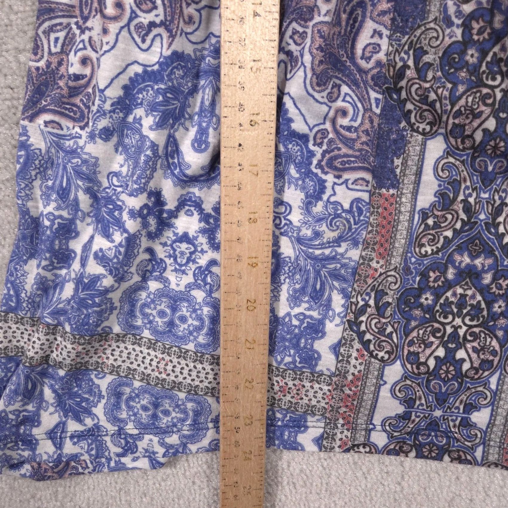 Olive Live And Let Live Blouse Womens Small Blue Paisley Beaded Tunic Top Crochet Lace Size S / US 4 / IT 40 - 7 Thumbnail