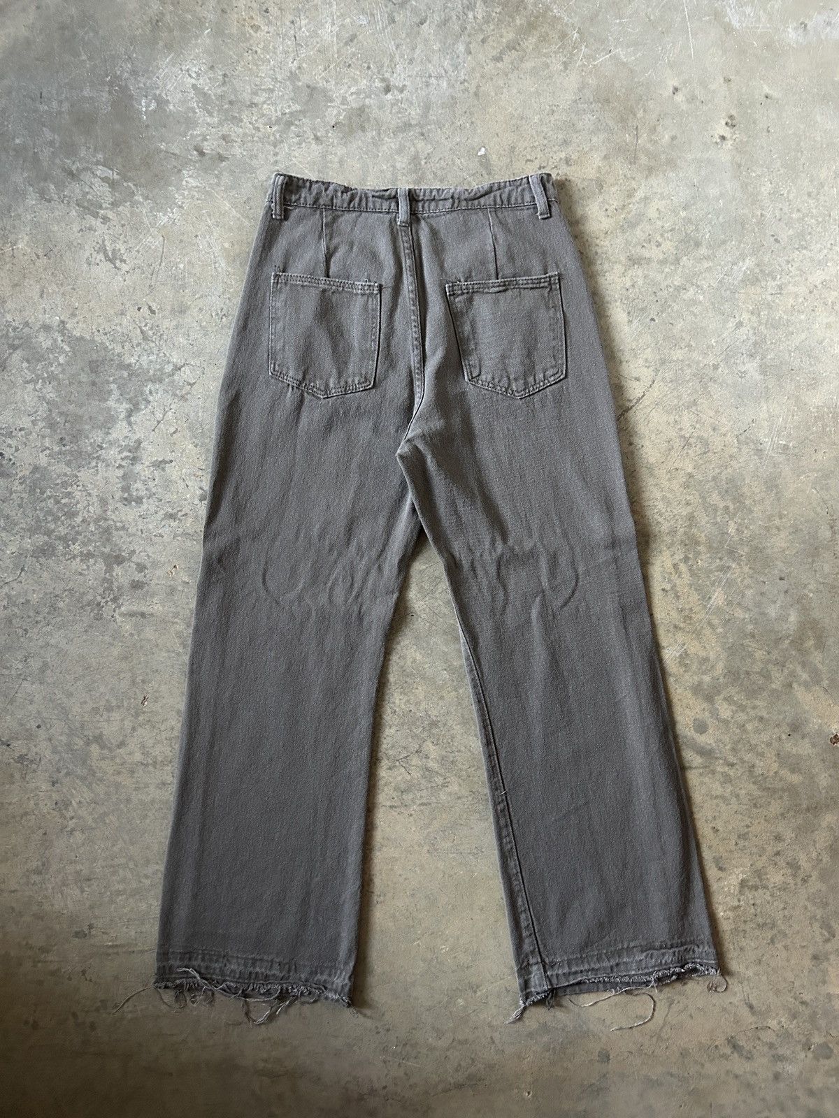 Japanese Brand Vintage Japanese Denim Jeans– Faded Gray-Brown /Straight Cut Size US 28 / EU 44 - 4 Thumbnail
