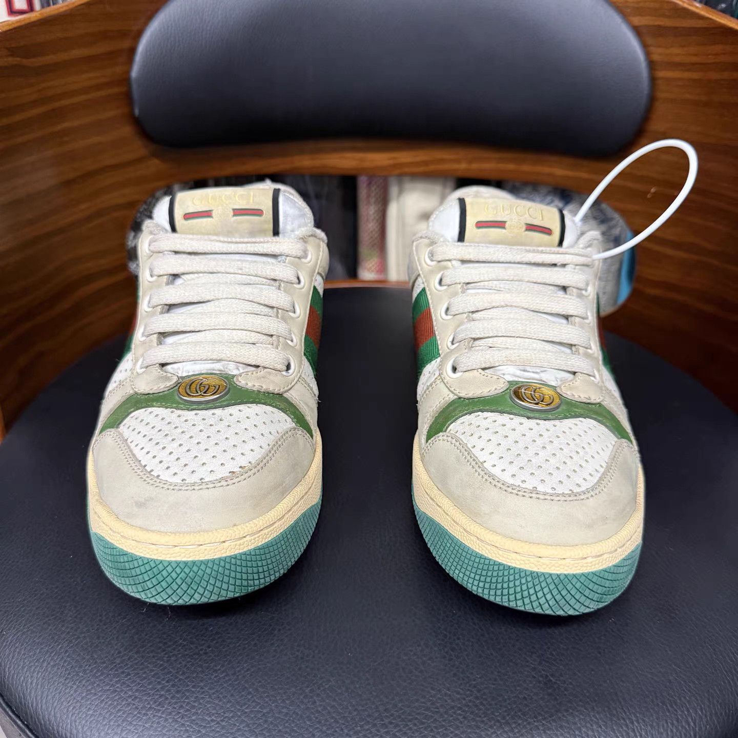 Gucci Gucci GG Enamel Dirty Sneakers K15 Size US 7 / IT 37 - 2 Thumbnail
