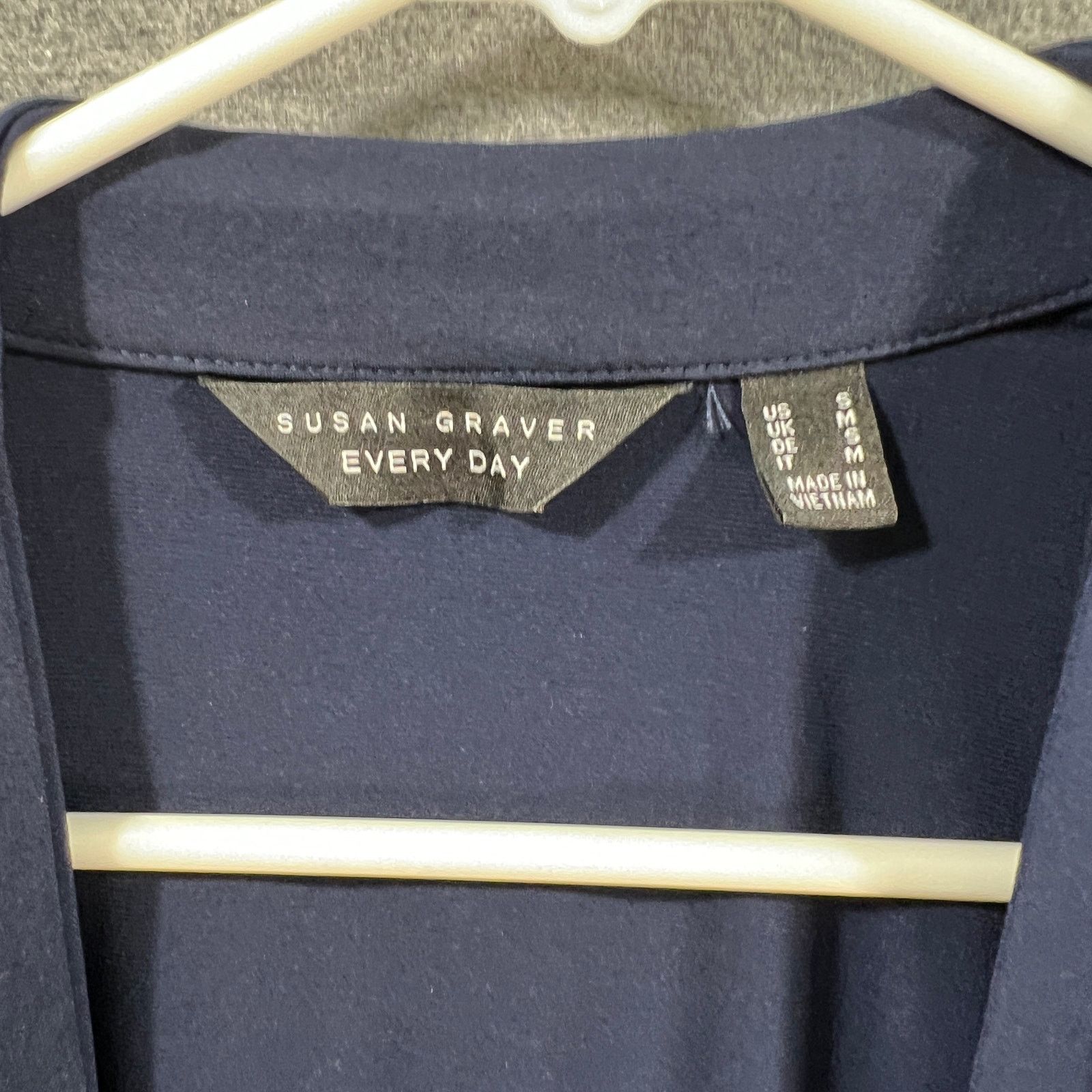 Other Every Day by Susan Graver Liquid Knit Anorak Style Cardigan Size S / US 4 / IT 40 - 3 Thumbnail