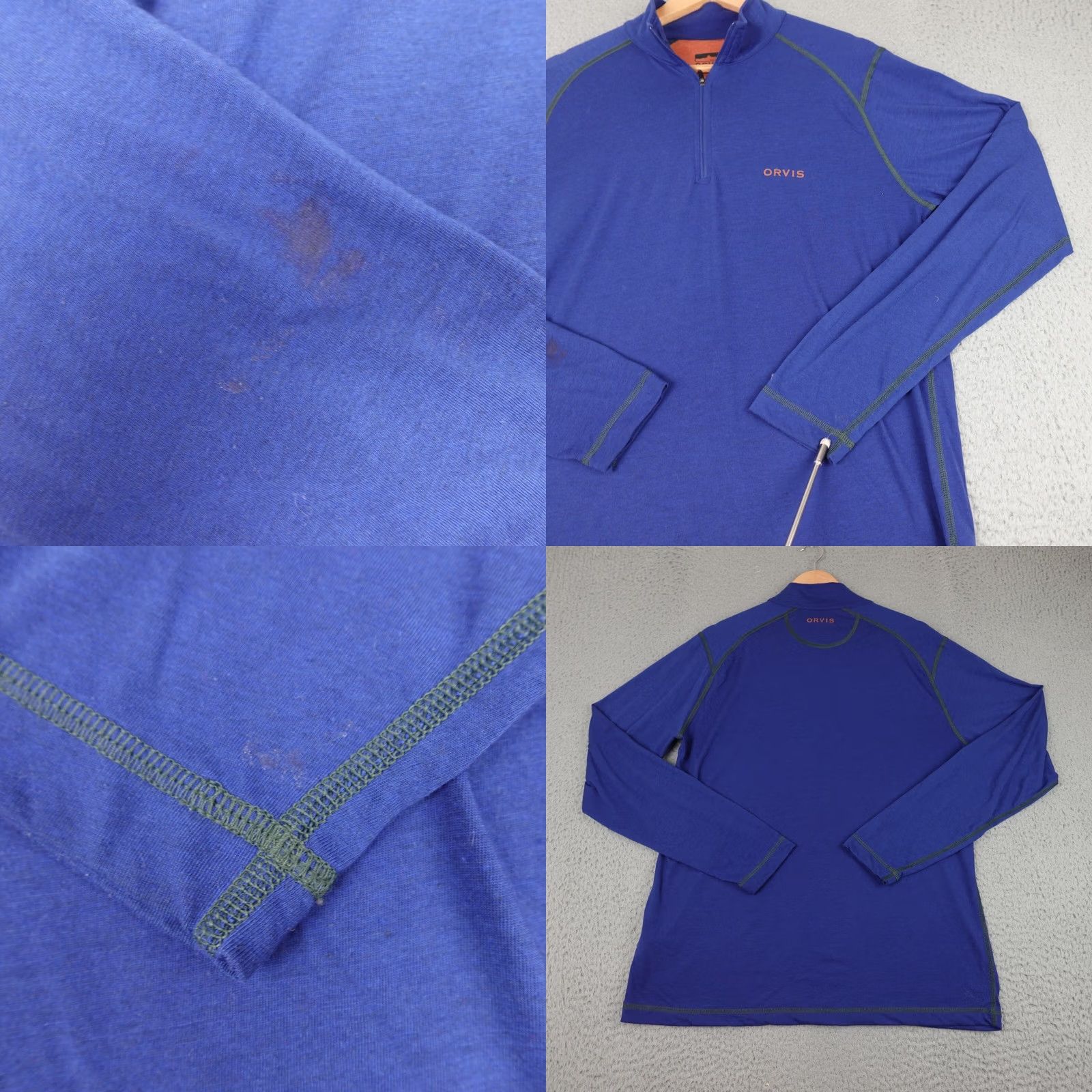 Orvis Orvis Pullover Mens Medium Blue 1/4 Zip Long Sleeve Outdoor Hiking Lightweight Size US M / EU 48-50 / 2 - 8 Thumbnail