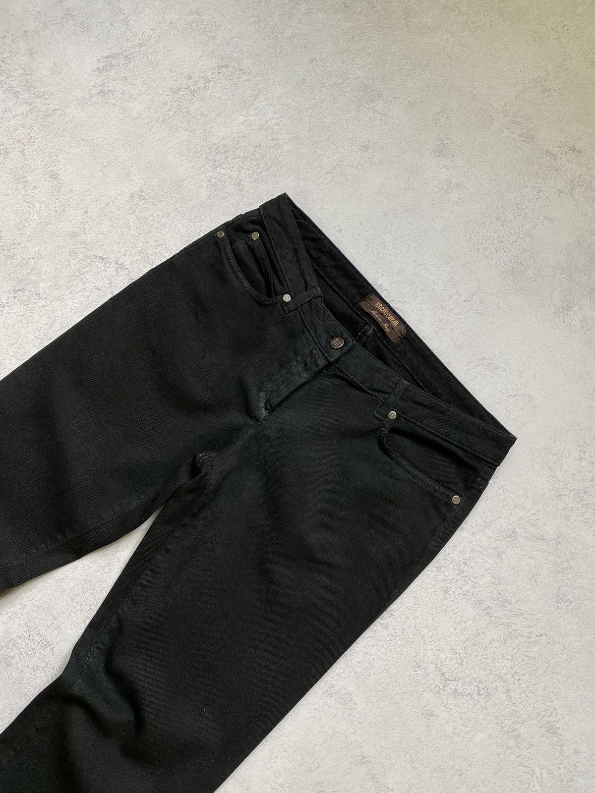 Roberto Cavalli Women’s Avant Garde Roberto Cavalli Denim Pants Size 42 Size 28" / US 6 / IT 42 - 4 Thumbnail