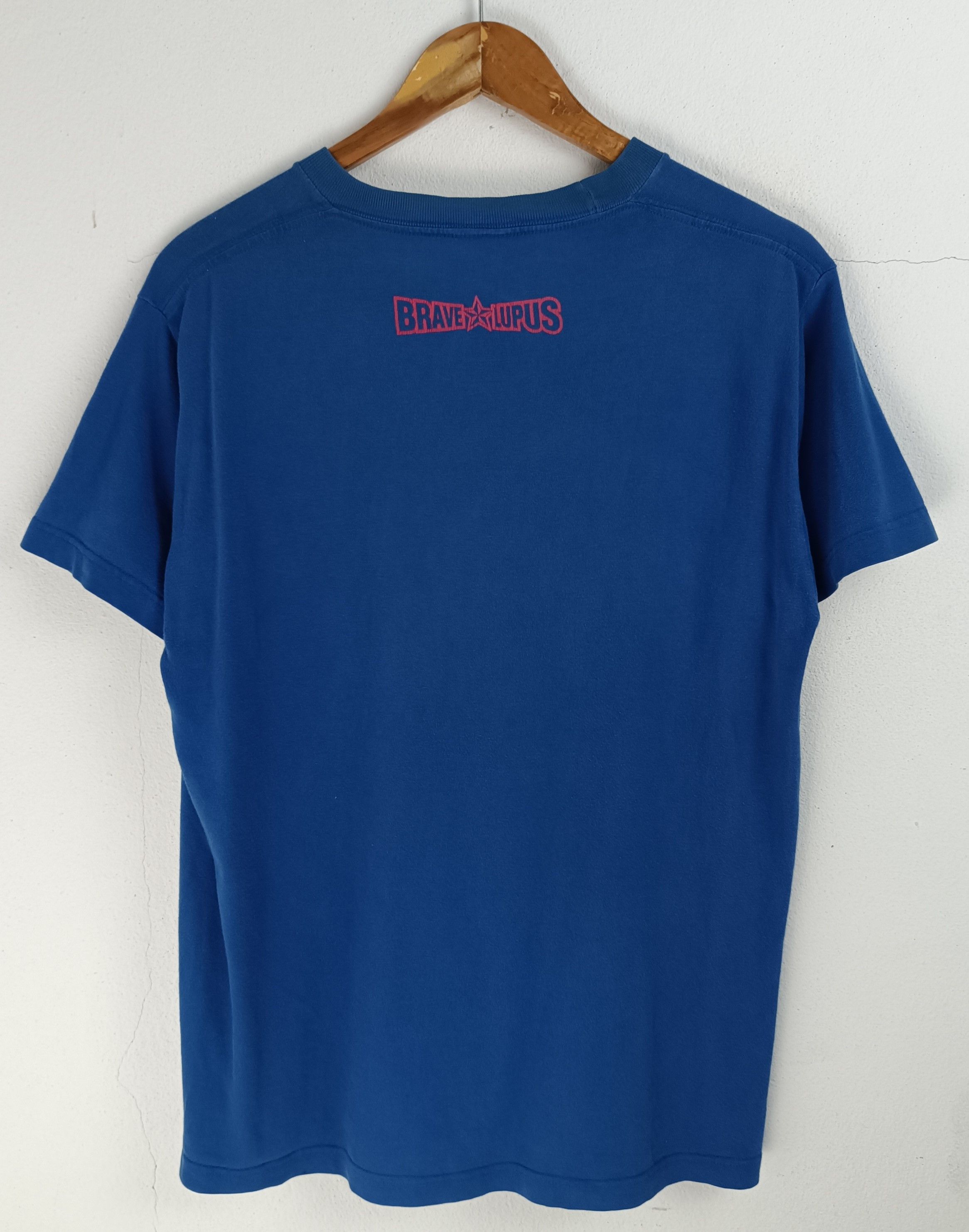 Vintage THRASHED FADED VINTAGE Y2K BRAVE LUPUS TEE RUGBY JAPAN Size US M / EU 48-50 / 2 - 4 Thumbnail
