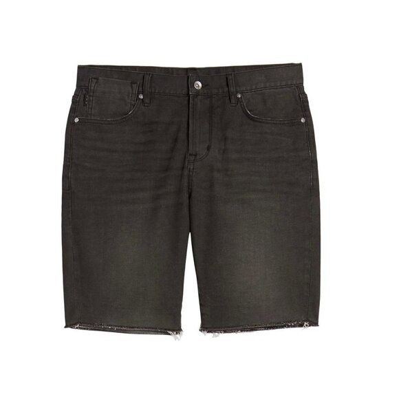 John Varvatos John Varvatos Mens Black Faded Denim Bowery Raw Hem Jean Sho Size US 36 / EU 52 - 11 Thumbnail