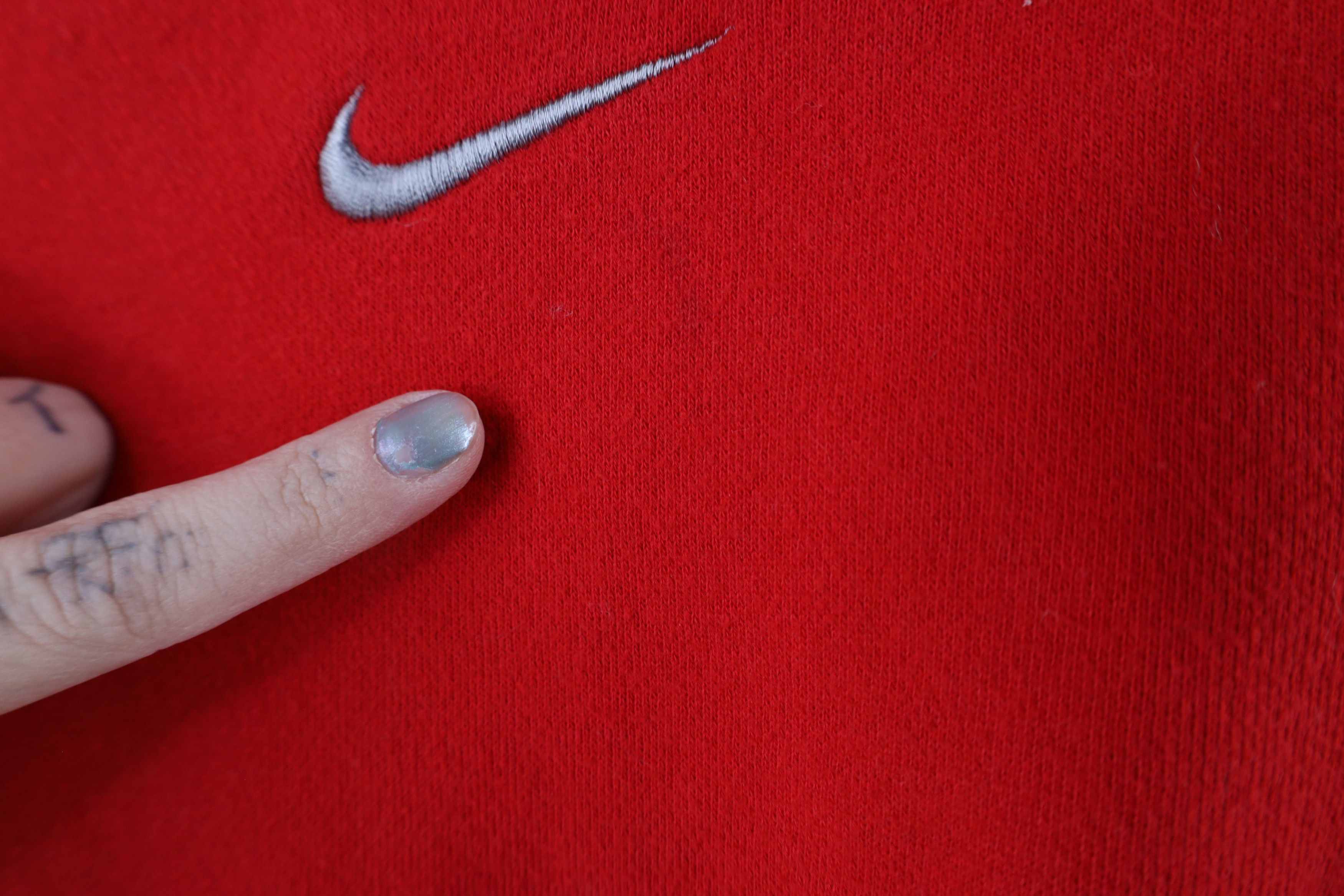 Nike × Vintage Vintage Nike Swoosh Ohio State University Sweatshirt Red Size US XL / EU 56 / 4 - 9 Thumbnail