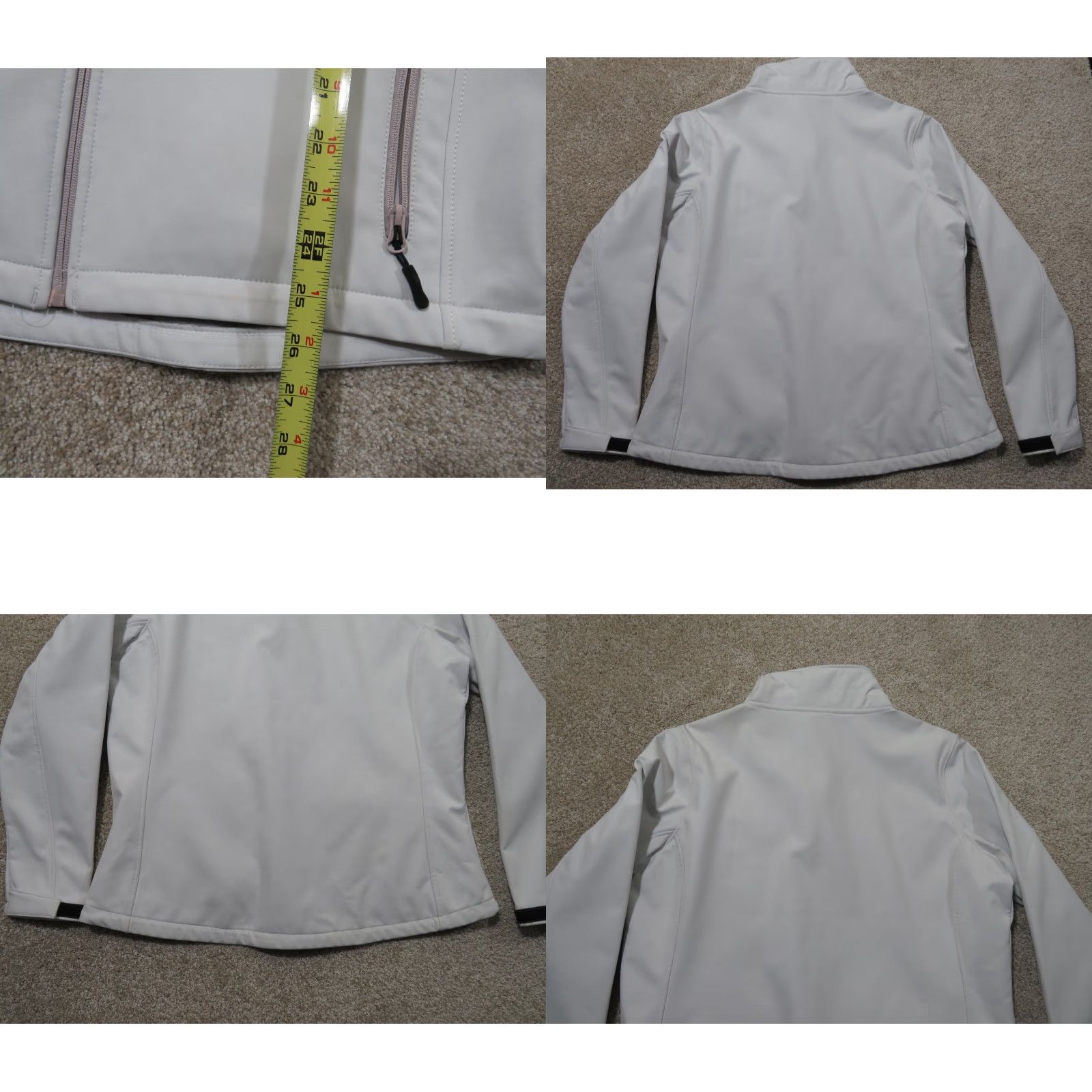Logo 7 Bootdaddy Womens XL White Zip Up Cowgirl Western Fleece Lined Logo Jacket Size XL / US 12-14 / IT 48-50 - 8 Thumbnail