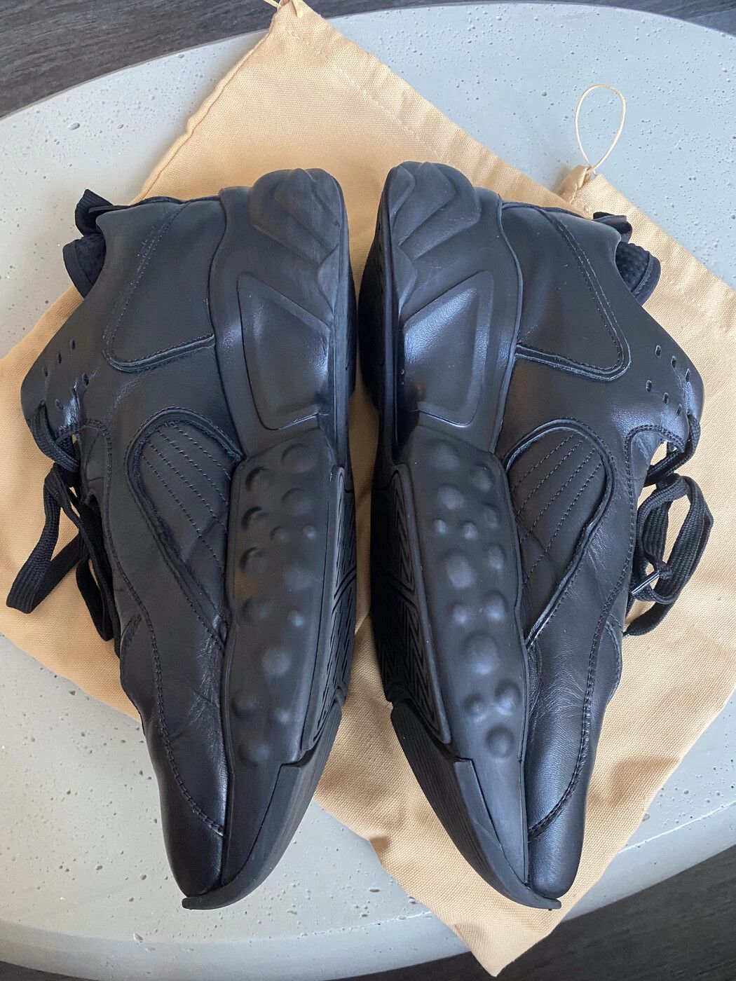 Acne Studios ACNE STUDIOS ROCKAWAY LEATHER BLACK US 12 EUR 45 Size US 12 / EU 45 - 6 Thumbnail