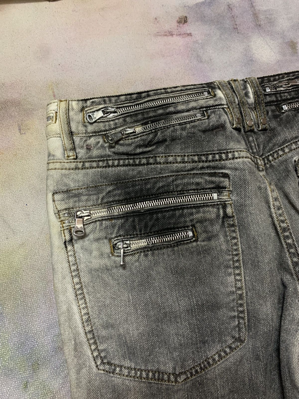 Dolce & Gabbana Dolce Gabbana Bondage Stone Wash Tight Slim Fit Denim Size US 30 / EU 46 - 11 Thumbnail