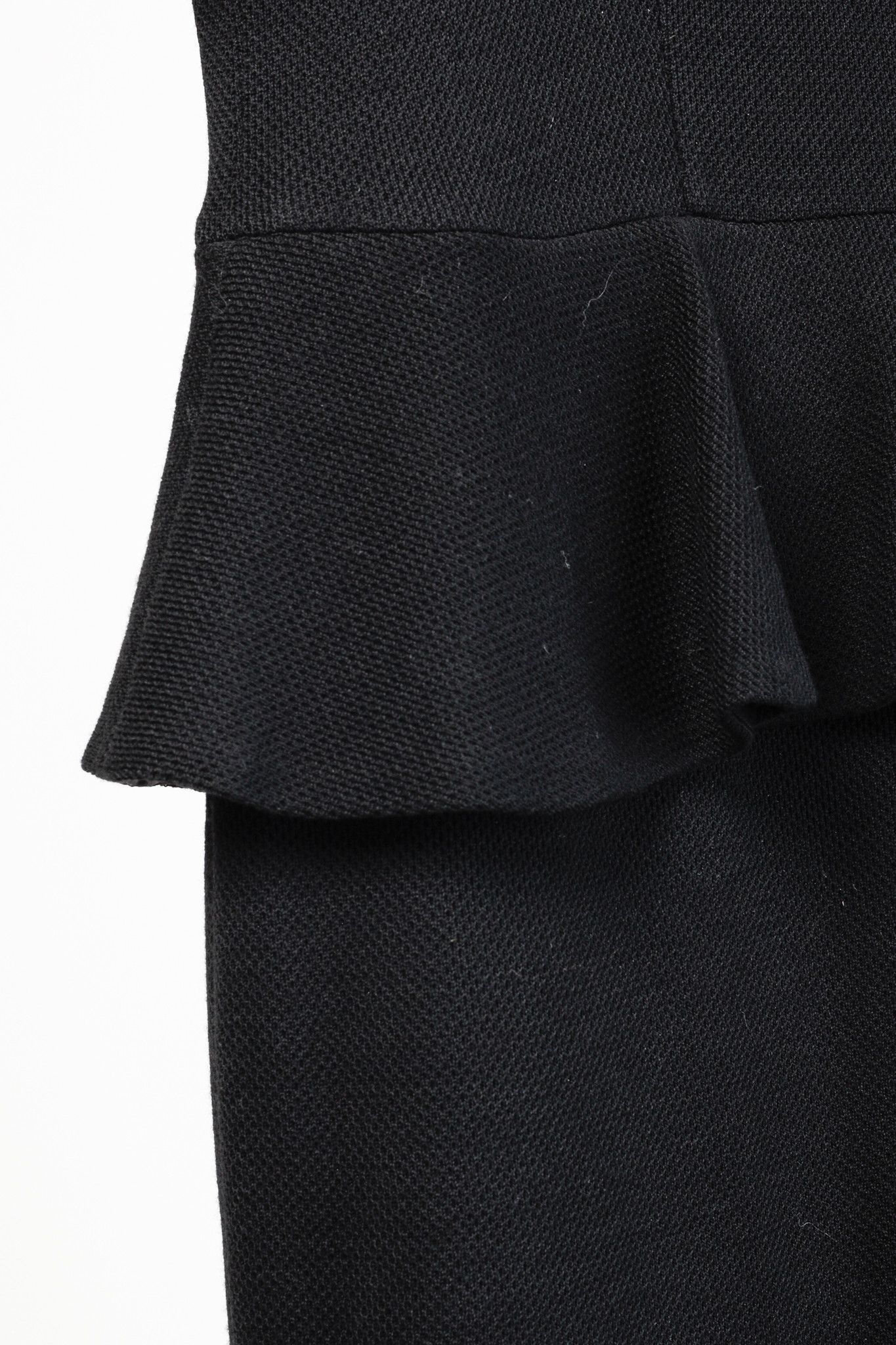 St. John St. John Caviar Resort 2016 Milano Pique Knit Peplum Dress Size L / US 10 / IT 46 - 7 Thumbnail