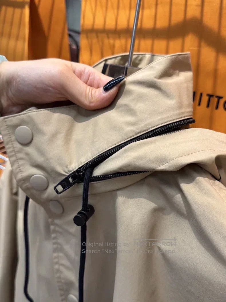 Balenciaga Balenciaga Khaki Windbreaker Jacket Size XS / US 0-2 / IT 36-38 - 3 Thumbnail