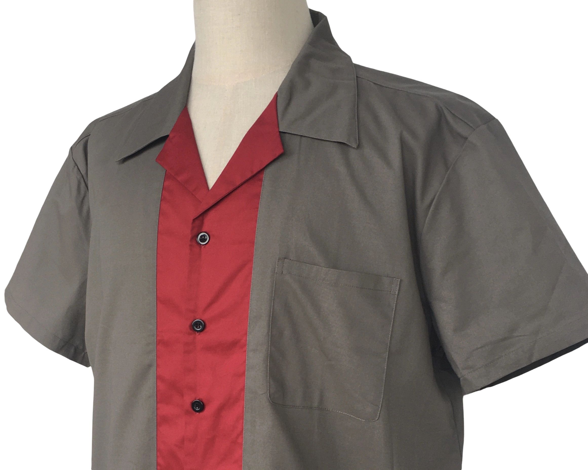 Other Bowling Shirts Grey Vintage Casual Shirts Size US XXL / EU 58 / 5 - 4 Thumbnail