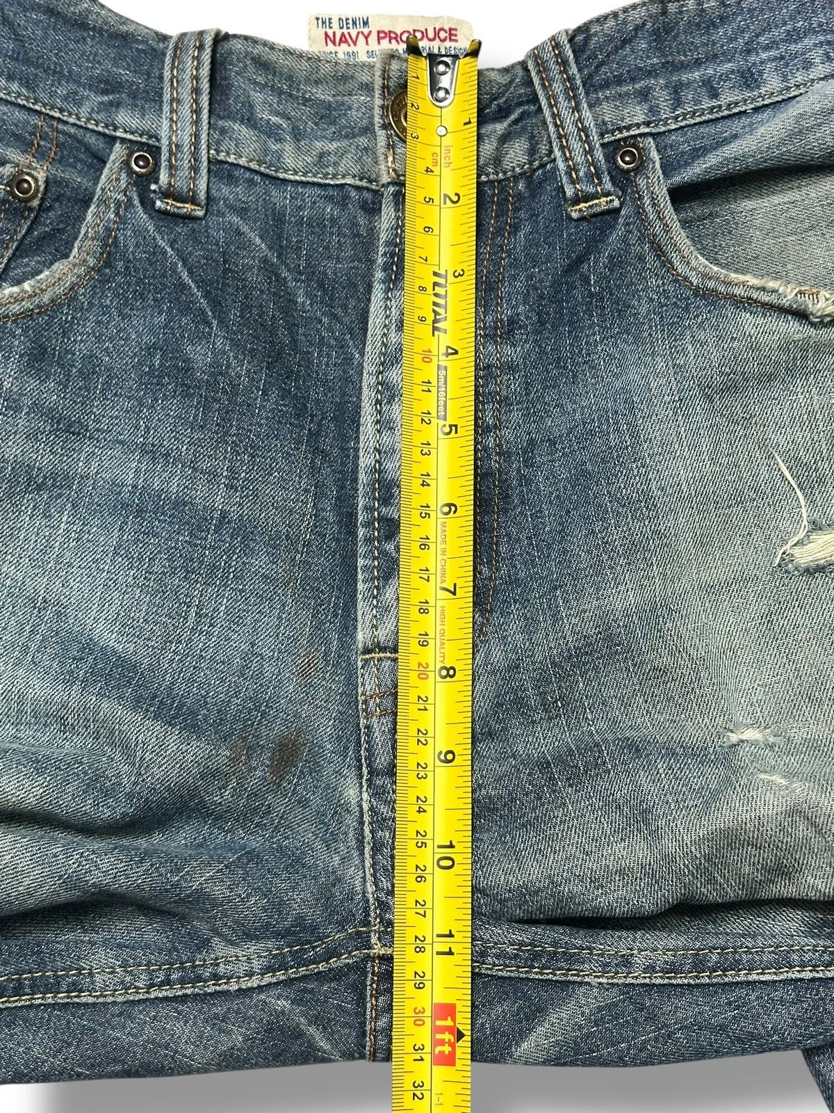 Japanese Brand The Denim Japan Jean Distressed Baggy Loose Style and Faded Size US 34 / EU 50 - 16 Thumbnail