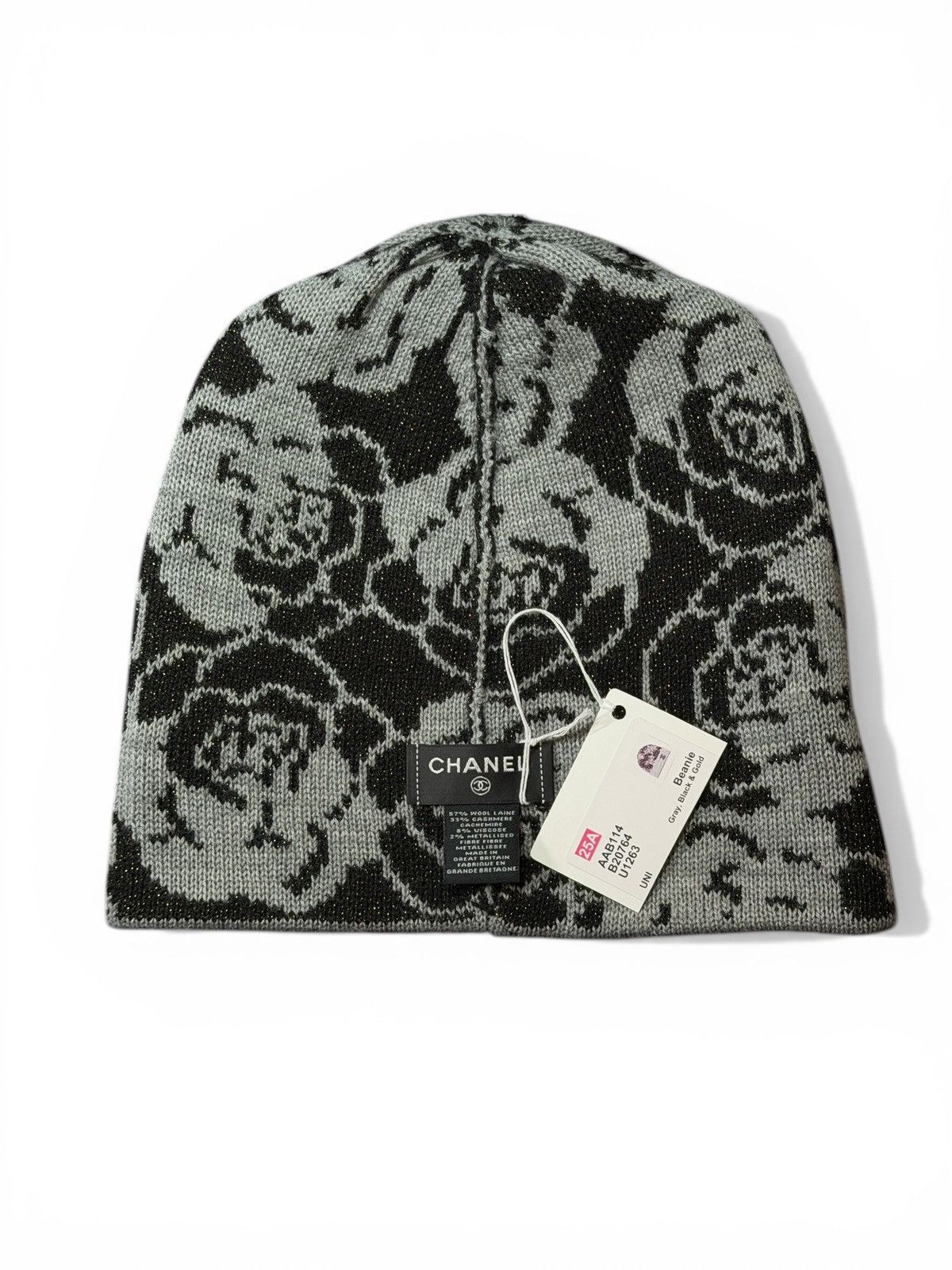 Chanel CHANEL CLOCHE 25A CAMELLIA REVERSIBLE BEANIE Size ONE SIZE - 8 Thumbnail