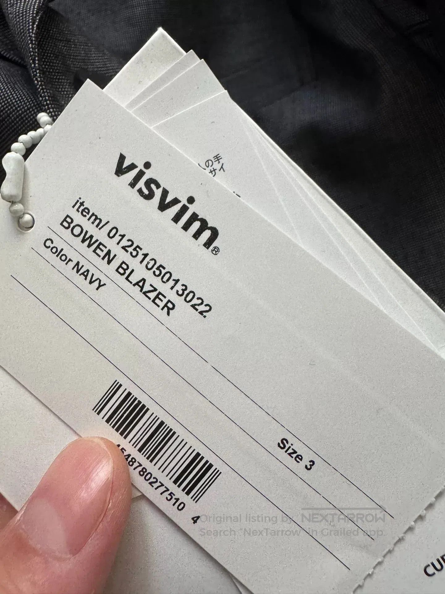 Visvim visvim bowen blazer in navy gray hue. Size US M / EU 48-50 / 2 - 4 Thumbnail