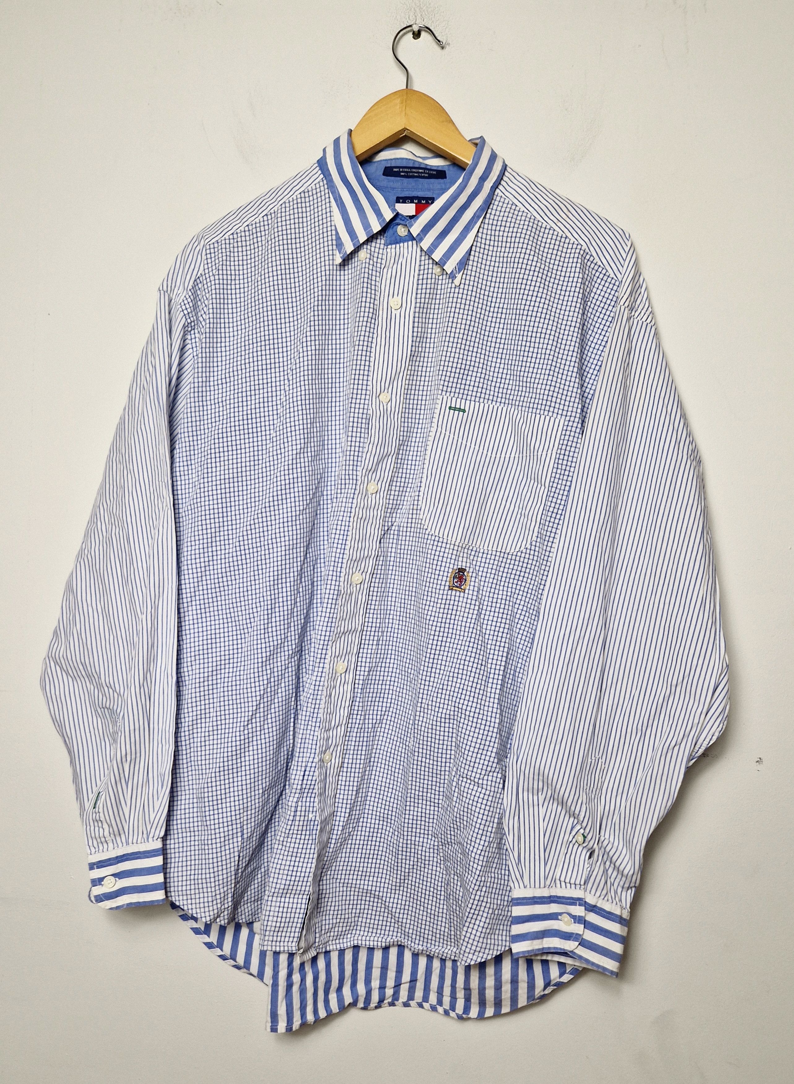 Tommy Hilfiger × Vintage Tommy Hilfiger vintage 90s shirt Size US XL / EU 56 / 4 - 1 Thumbnail