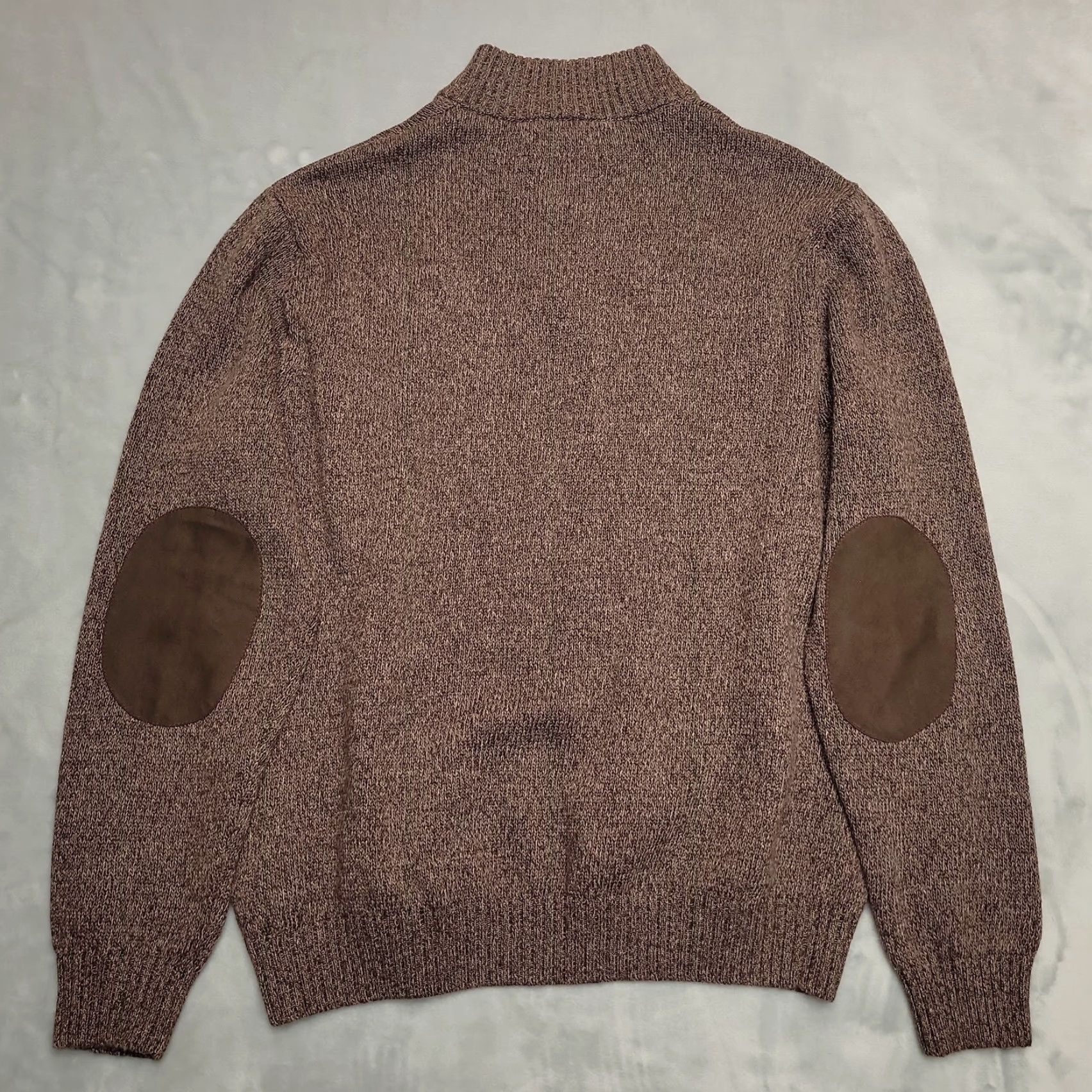 Chaps Chaps Sweater Mens XL Brown 100% Cotton Knit Henley Mock Neck Ribbed Pullover Casual Solid Ribbed Knit Mens Size US XL / EU 56 / 4 - 4 Thumbnail
