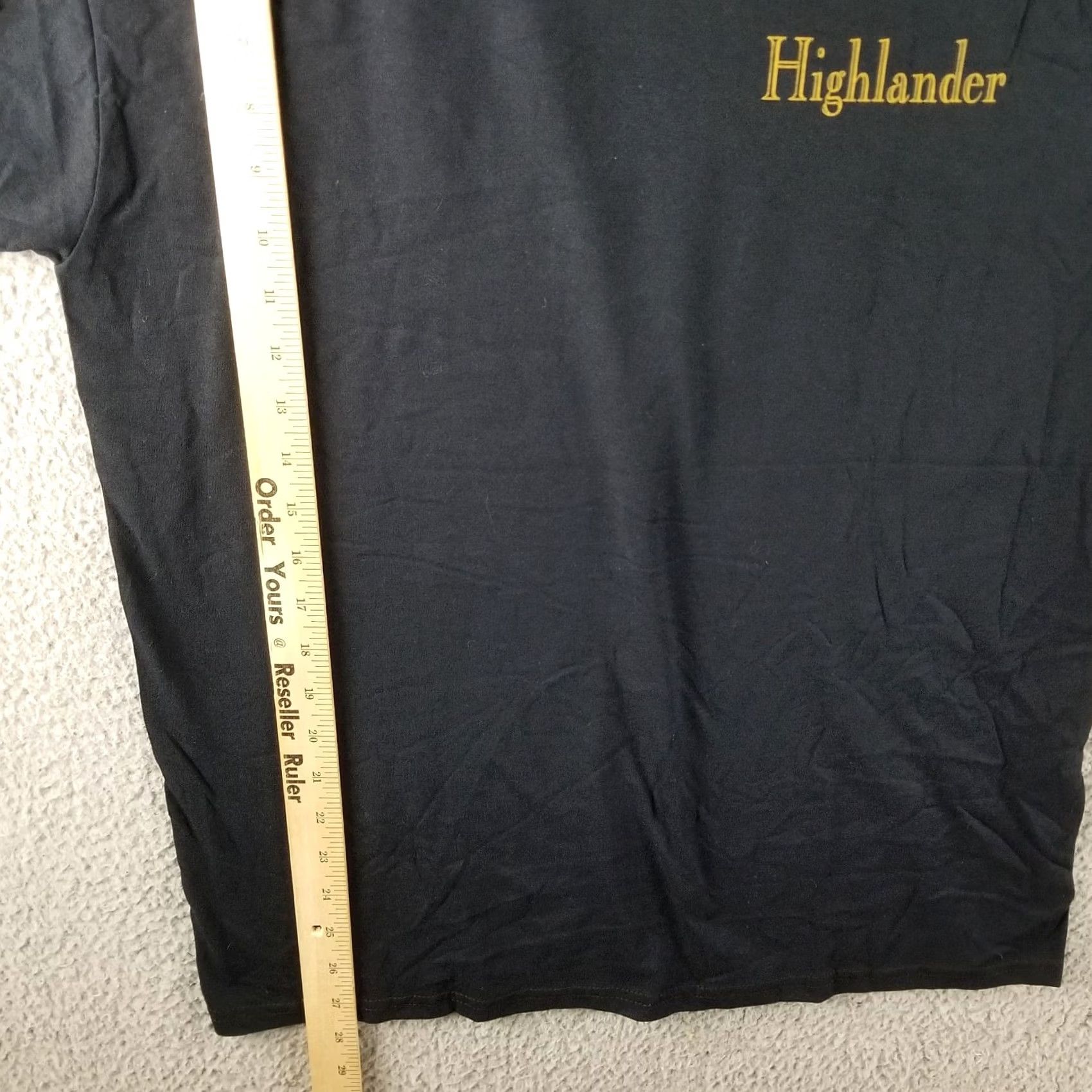 Vintage Vintage Highlander Shirt Men Adult Medium Black T-Shirt Logo Double-Sided Movie Promo NOS Size US M / EU 48-50 / 2 - 5 Thumbnail