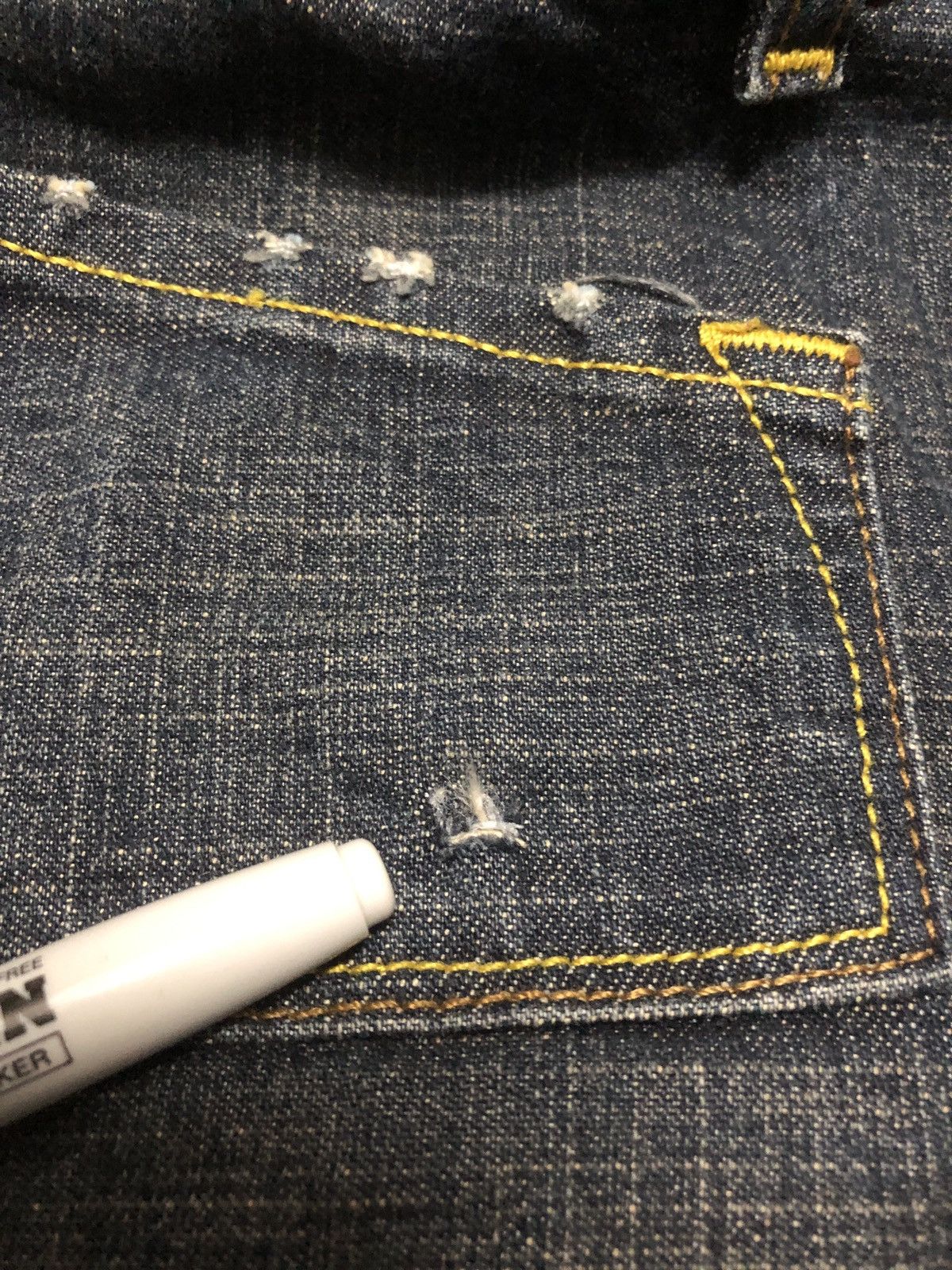 Japanese Brand × Vintage × Von Dutch Vintage Kustommade Von Dutch Flare Jeans Size 30" / US 8 / IT 44 - 24 Thumbnail