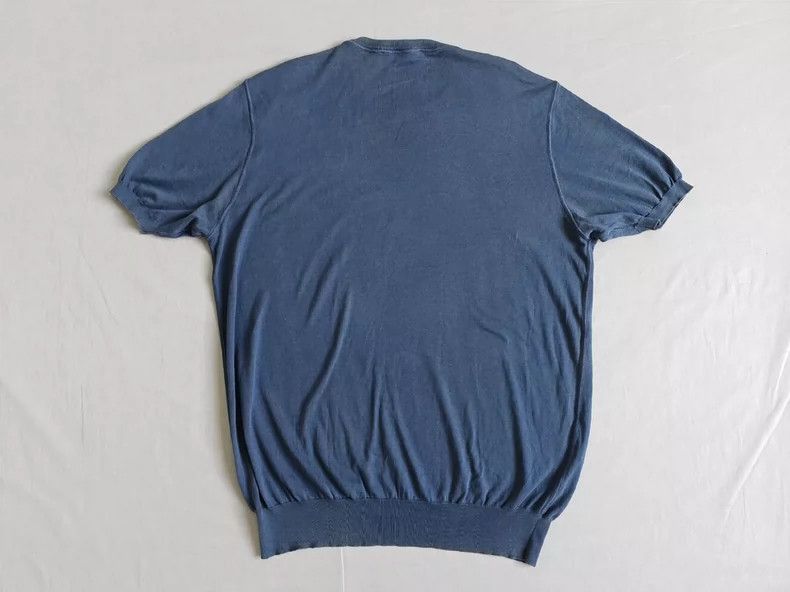 Loro Piana Loro Piana Cotton Knit Short Sleeve T-shirt- Size US XL / EU 56 / 4 - 5 Thumbnail