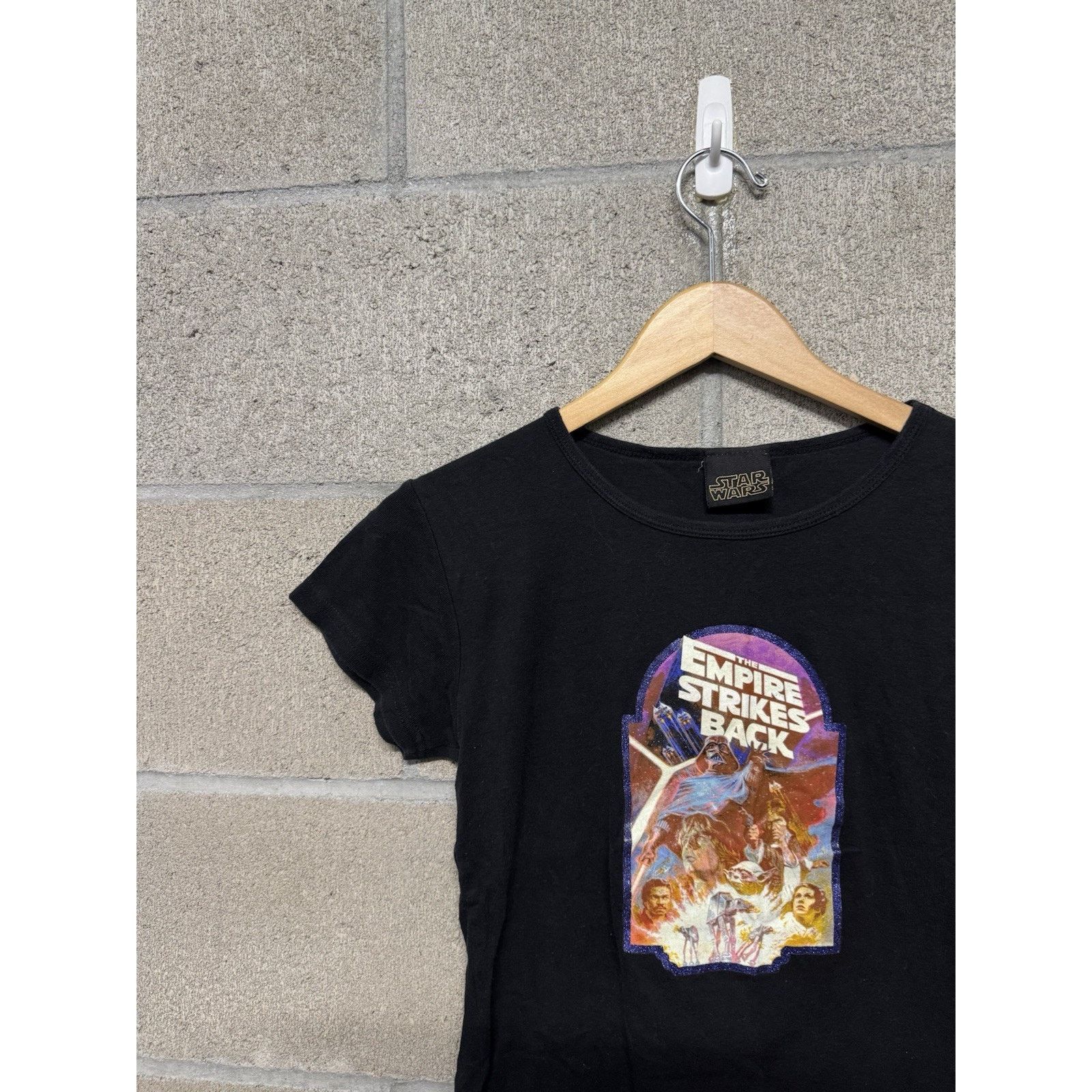 Star Wars Vintage Y2K Star Wars Empire Strikes Women Baby Tee Size XS / US 0-2 / IT 36-38 - 2 Thumbnail