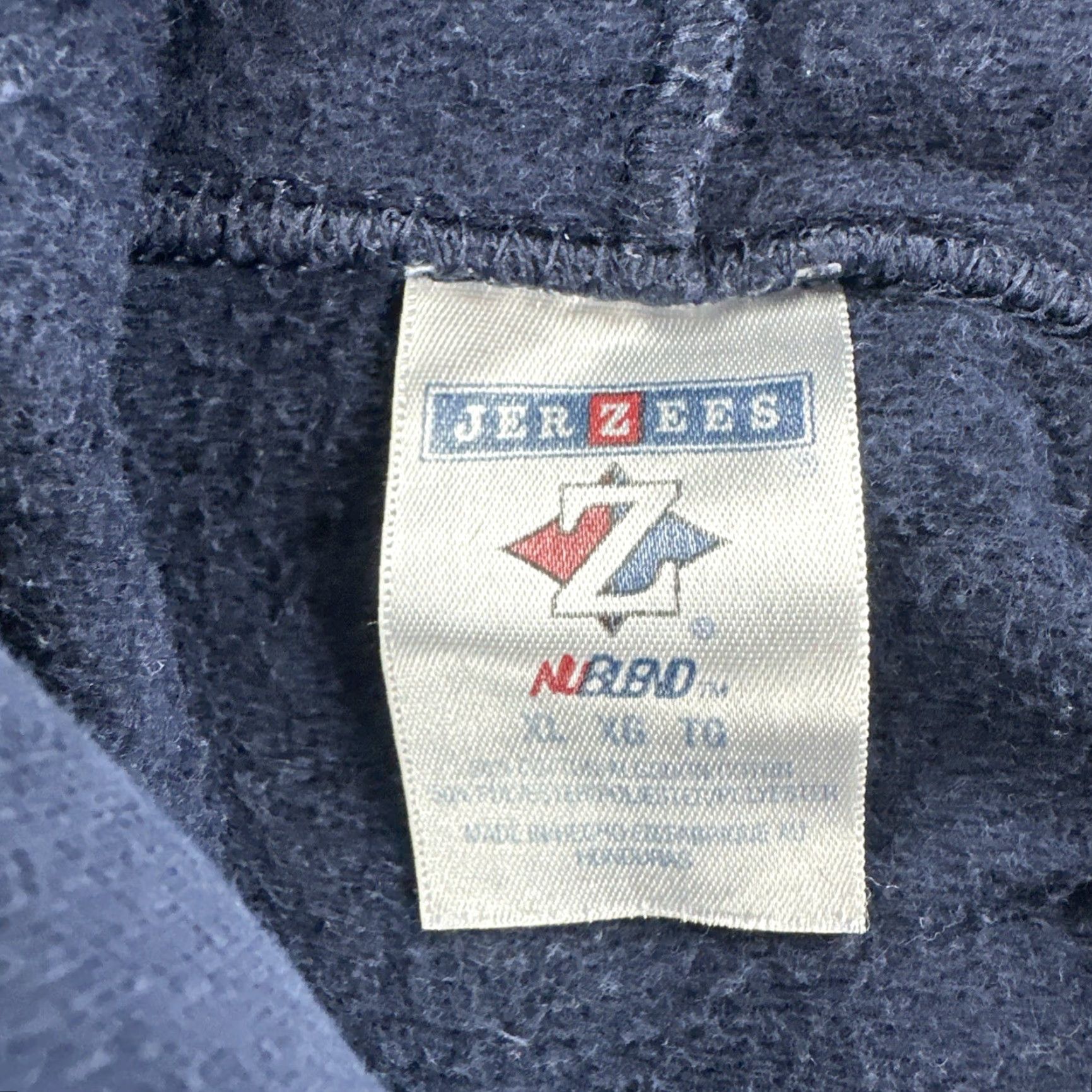 Jerzees VINTAGE Jerzees Hoodie Full Zip Navy Blue XL Men 90s Y2K Regular Size XL Men Jets Size US XL / EU 56 / 4 - 7 Thumbnail