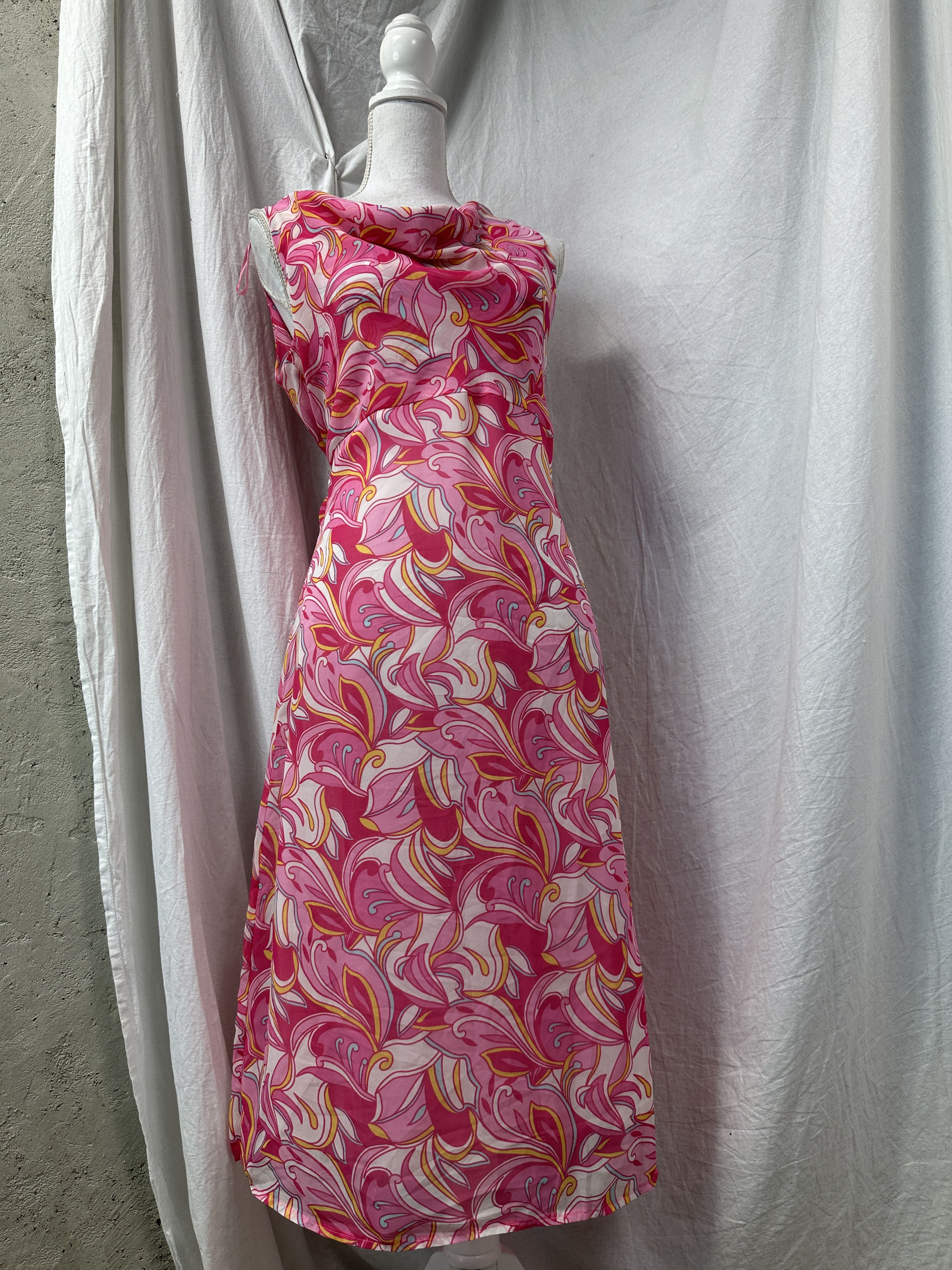 Vintage Vintage Preppy Casual Printed Summer Maxi Dress Y2K Size L / US 10 / IT 46 - 1 Thumbnail