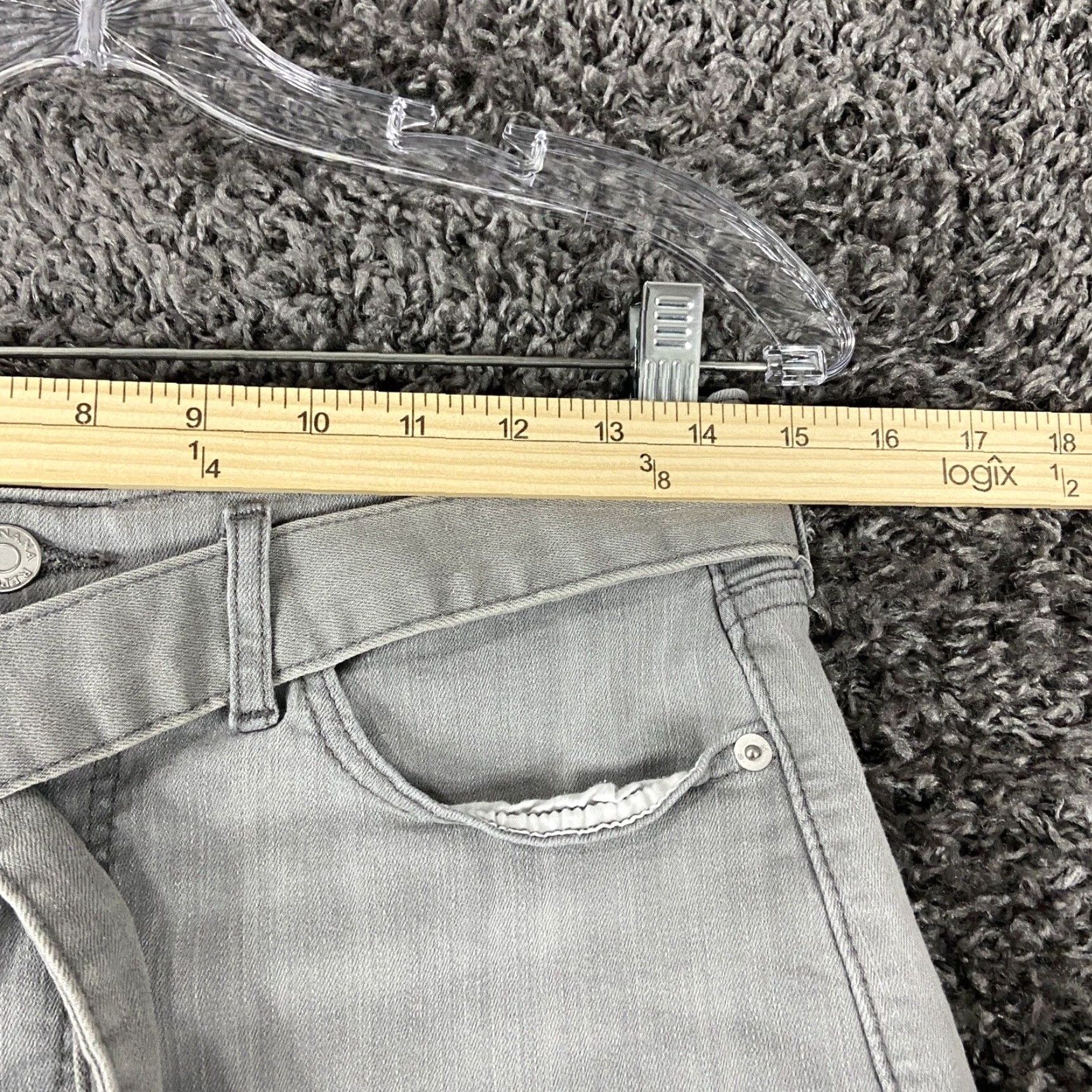 Banana Republic Banana Republic Denim Shorts Women's 8 Gray Belted Size 30" / US 8 / IT 44 - 7 Thumbnail