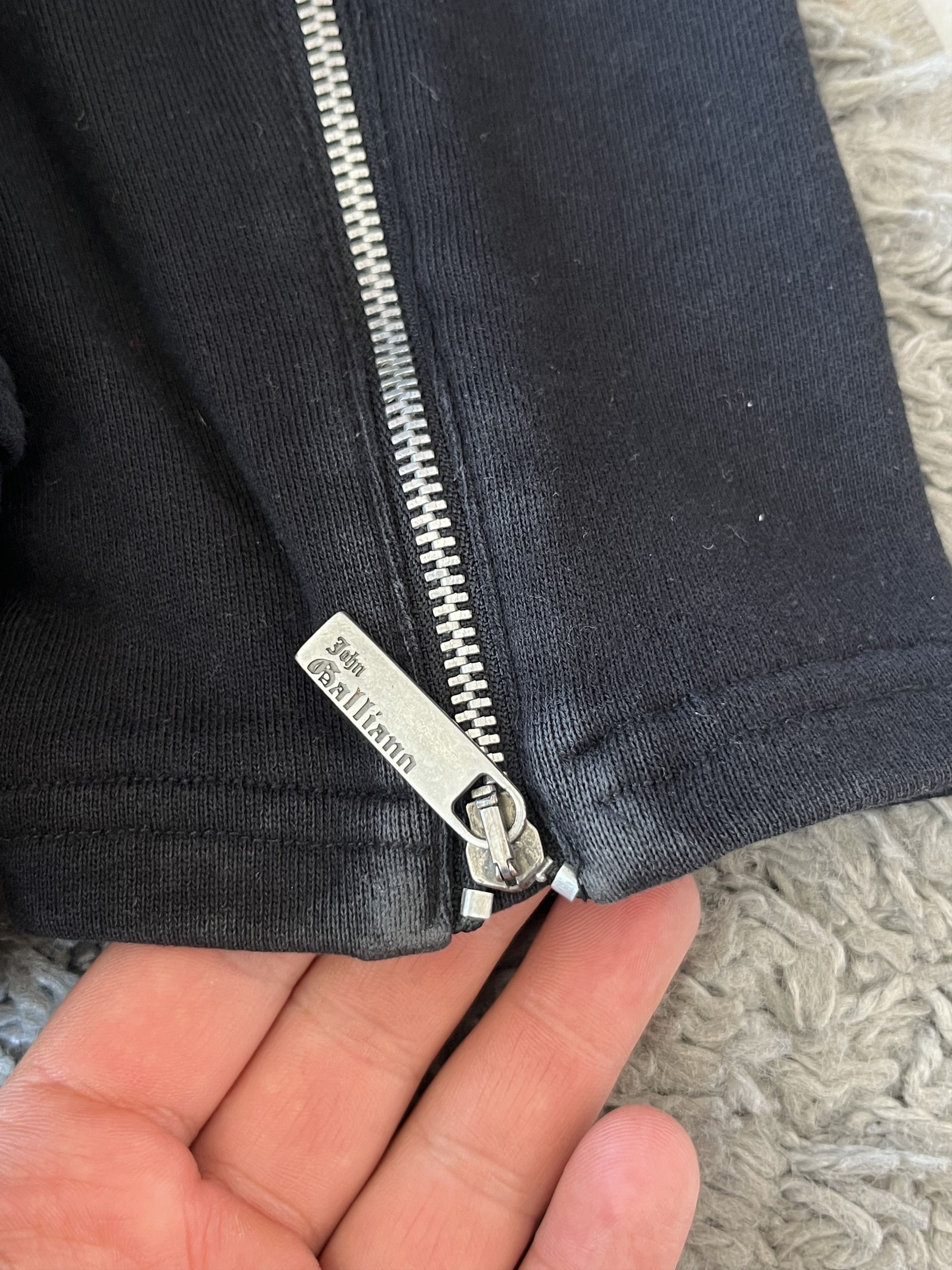 John Galliano JOHN GALLIANO Avant Garde Zip Skull Logo Black Color Size S Size US S / EU 44-46 / 1 - 18 Thumbnail