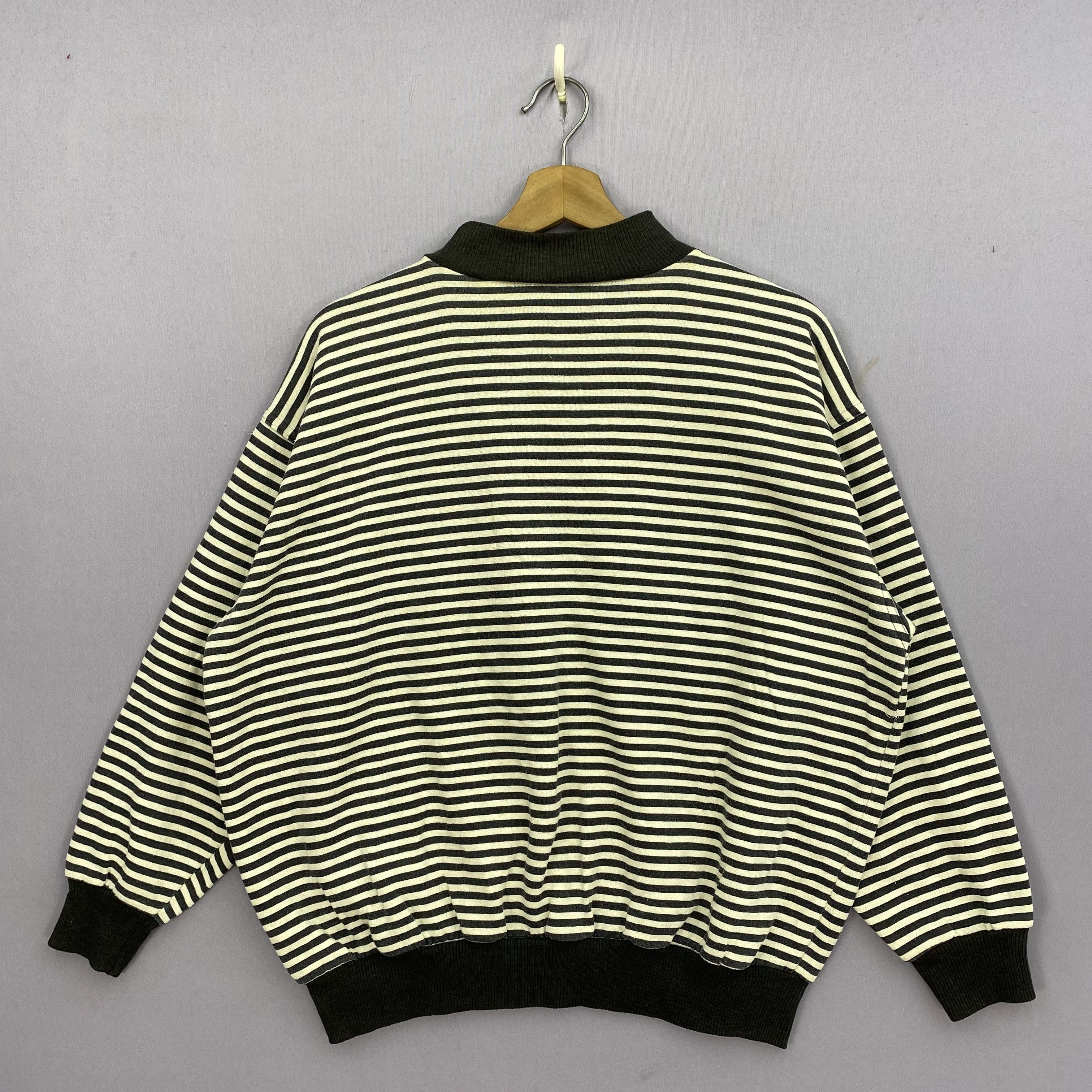 Japanese Brand Vintage Rock Creek Sweater 80s Striped Sweatshirt Jumper Size US L / EU 52-54 / 3 - 2 Thumbnail