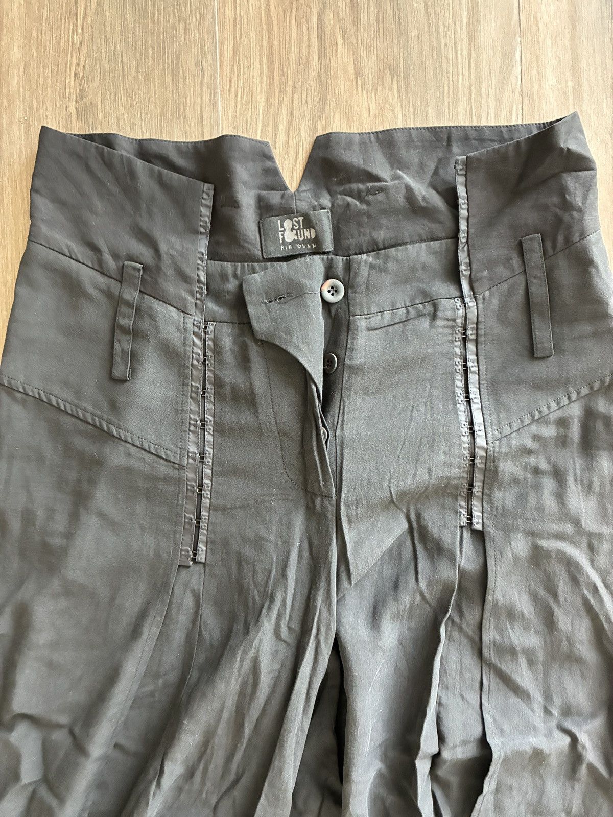 Lost & Found Ria Dunn SIDE SLIT WIDE LEGGED PANTS Size 28" / US 6 / IT 42 - 2 Thumbnail
