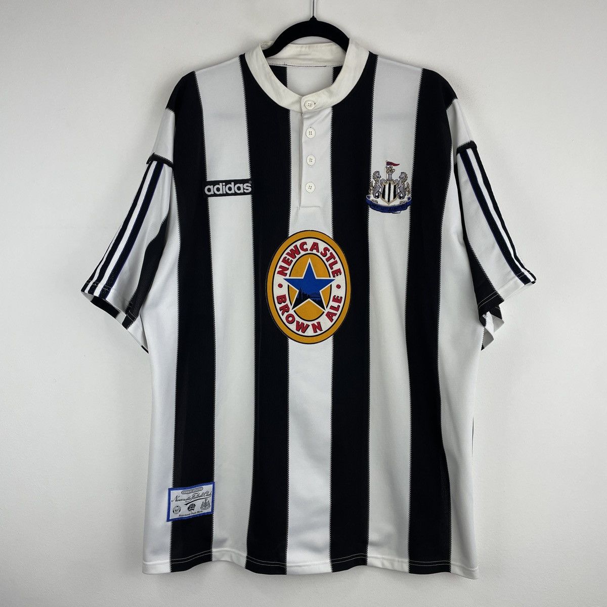 Vintage Newcastle United Home Adidas Jersey Shirt 1995/1997