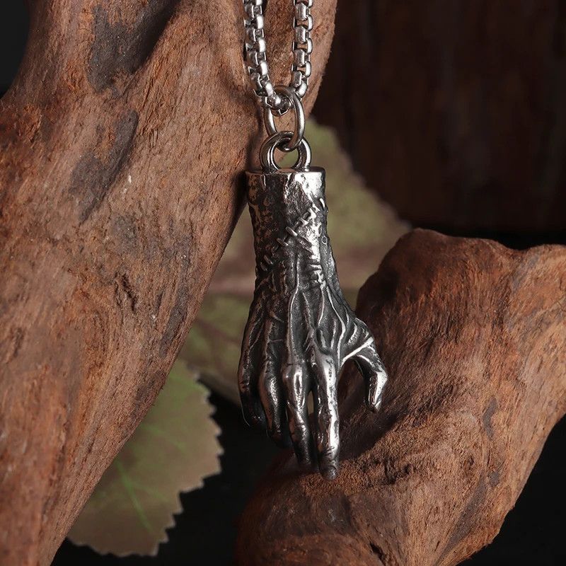 Jewelry Gothic Devil Hand Necklace Demon Size ONE SIZE - 2 Thumbnail