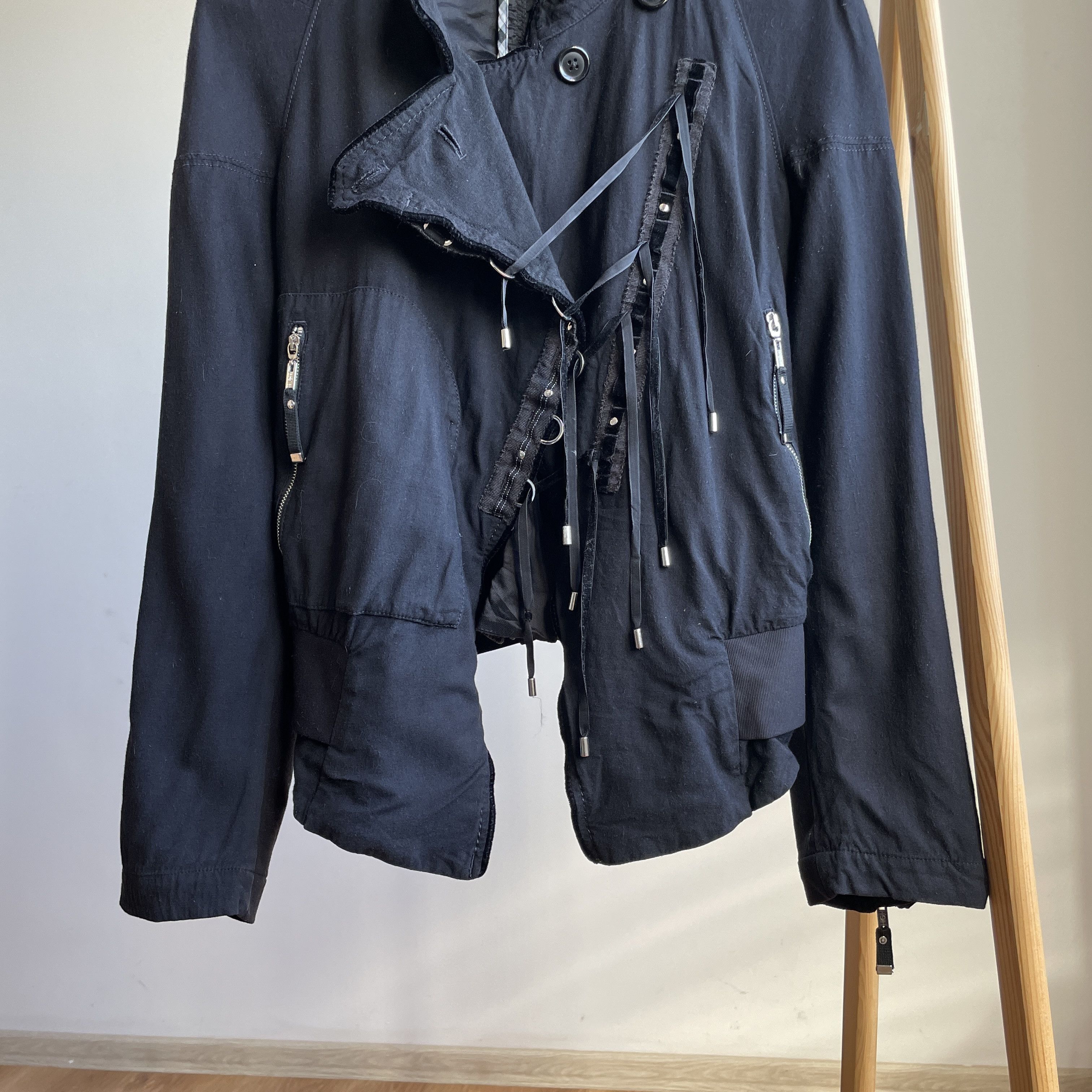 Other HIGH Use Womens Laces Biker Jacket Size IT 44/ US 29 Size M / US 6-8 / IT 42-44 - 5 Thumbnail