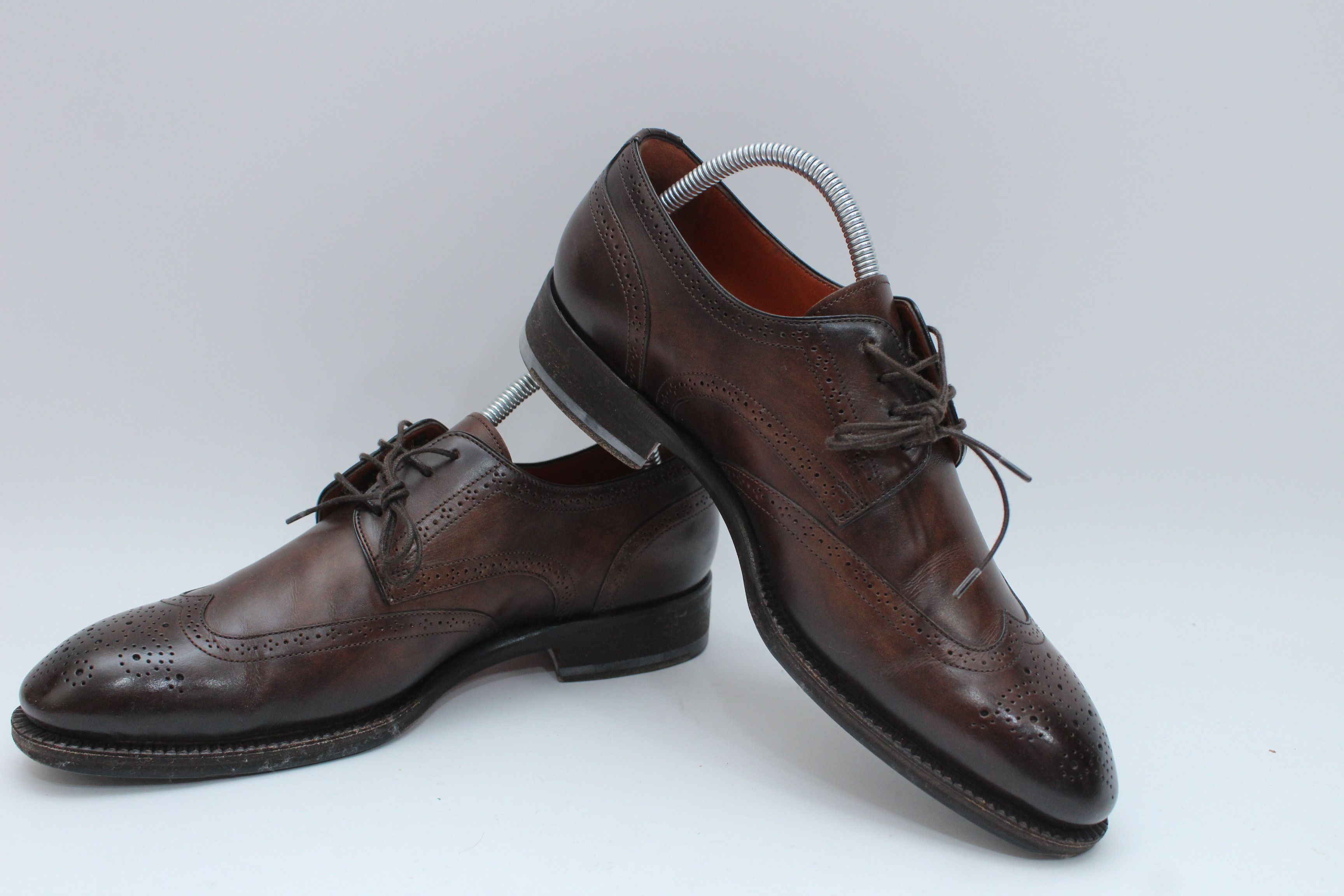 Santoni Santoni Derby Leather Shoes Size 6 UK Authentic Size US 7.5 / EU 40-41 - 3 Thumbnail