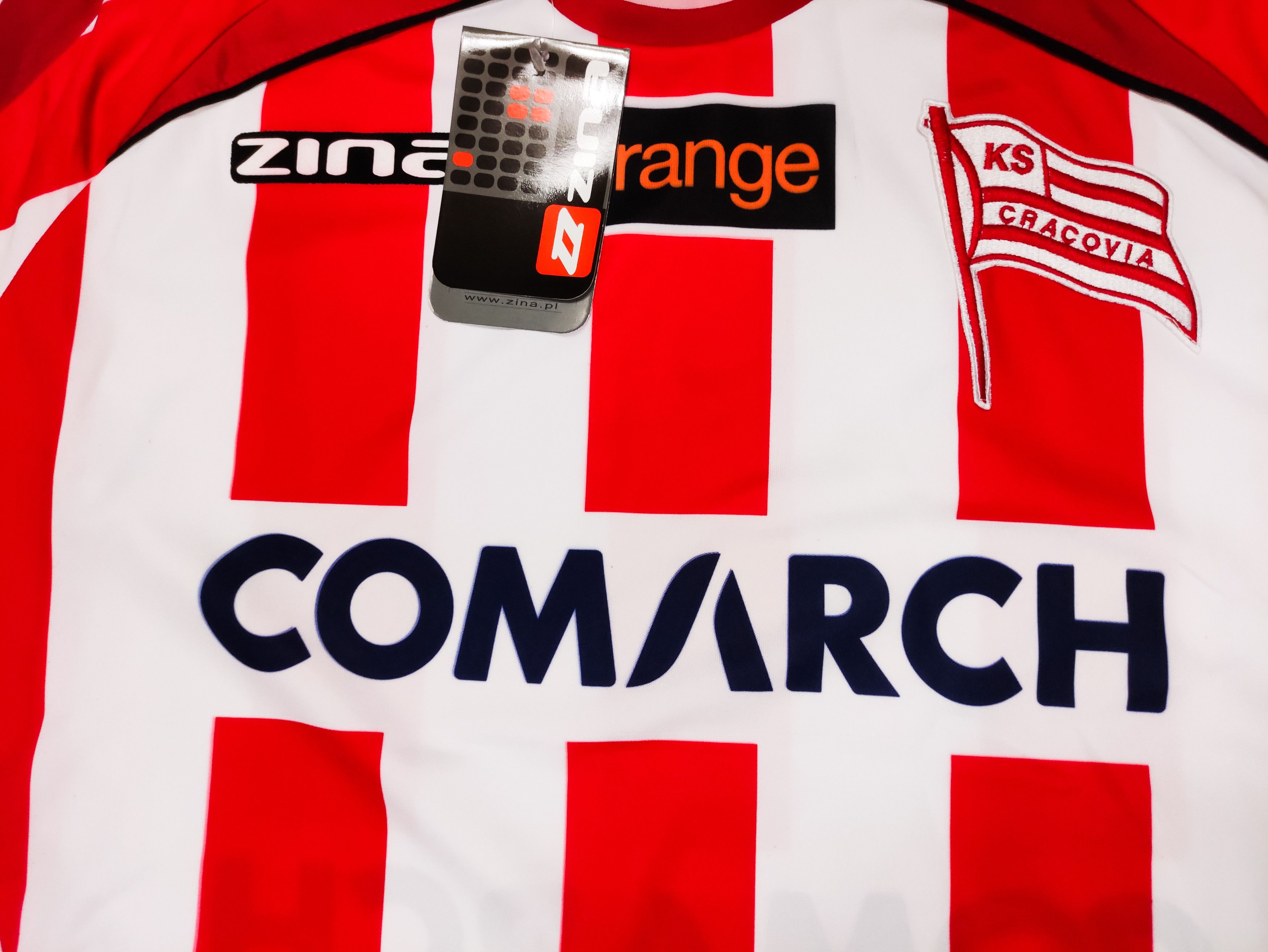 Vintage BNWT KS Cracovia 2007 2008 Zina Home Shirt Kit Jersey Cracow Size US L / EU 52-54 / 3 - 4 Thumbnail