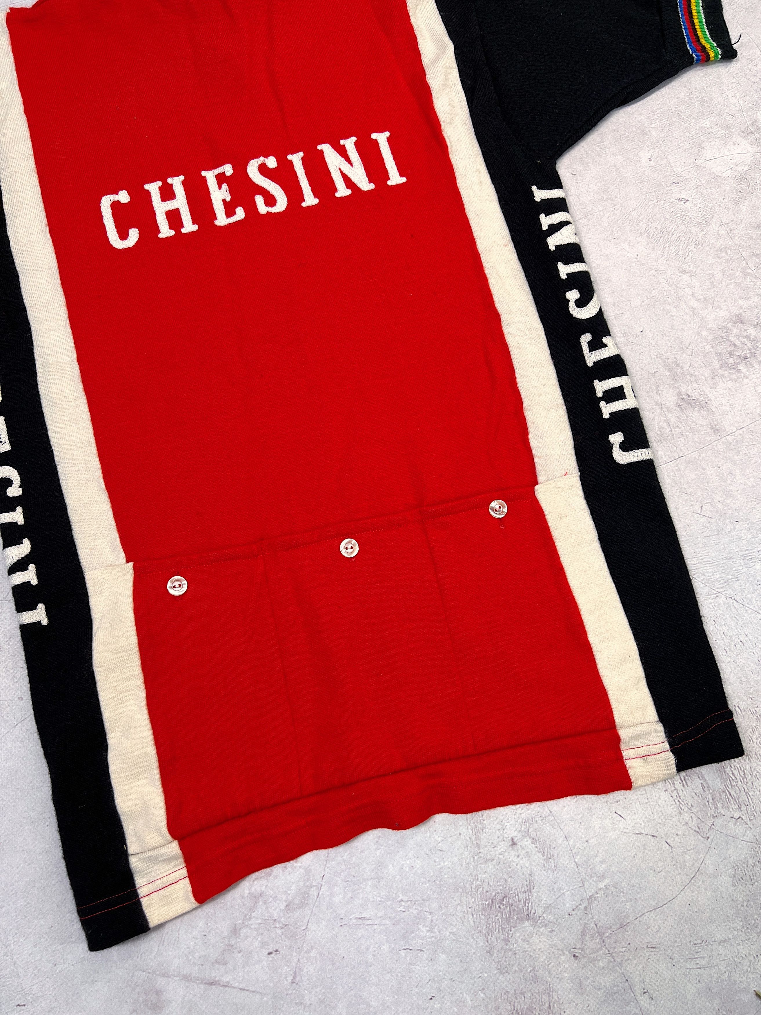 Sports Specialties × Vintage 70s Chesini Verona Cycling Jersey by Enry Sport Size US S / EU 44-46 / 1 - 16 Thumbnail
