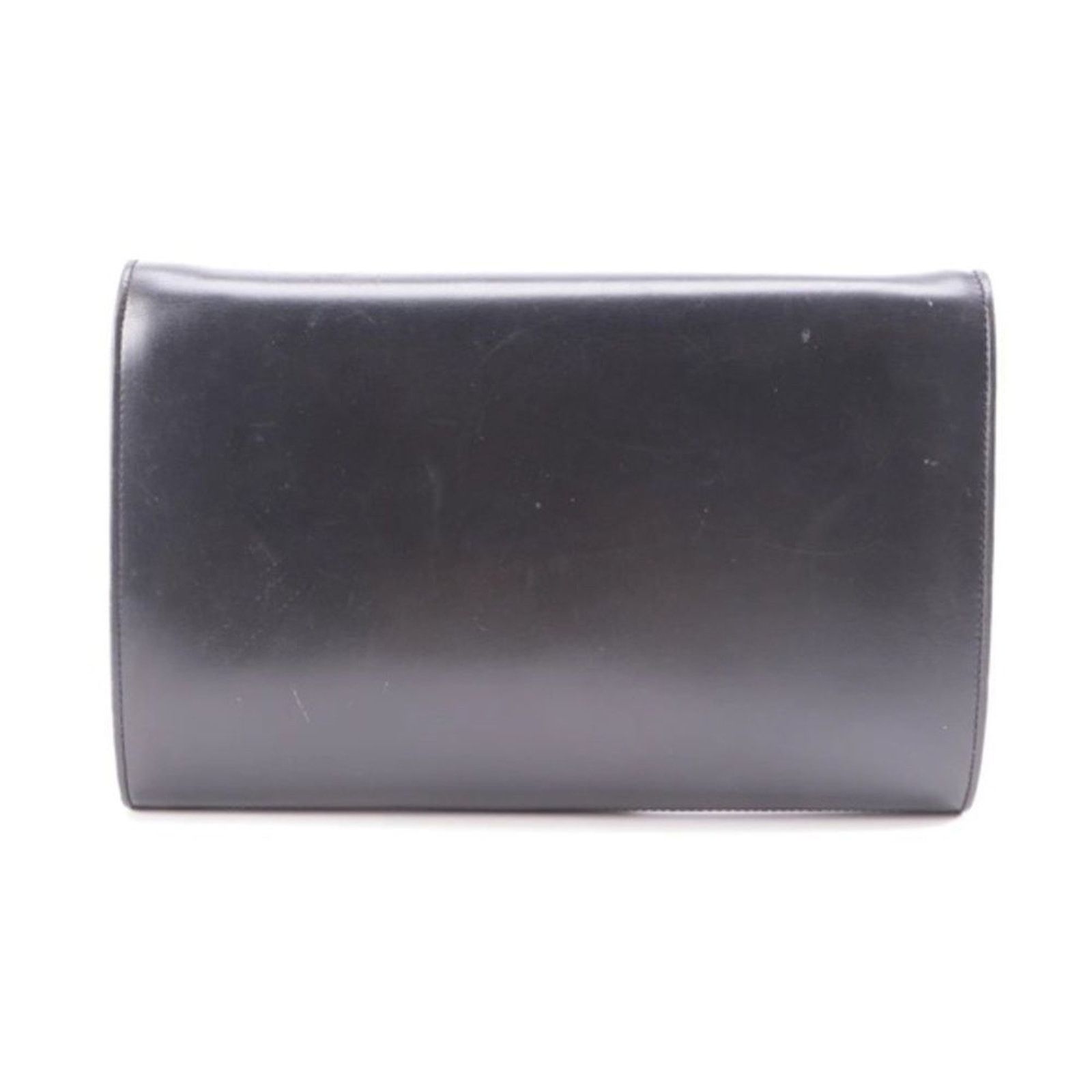 Gucci GUCCI Vintage Black Leather Clutch Convertible Crossbody Size ONE SIZE - 4 Thumbnail