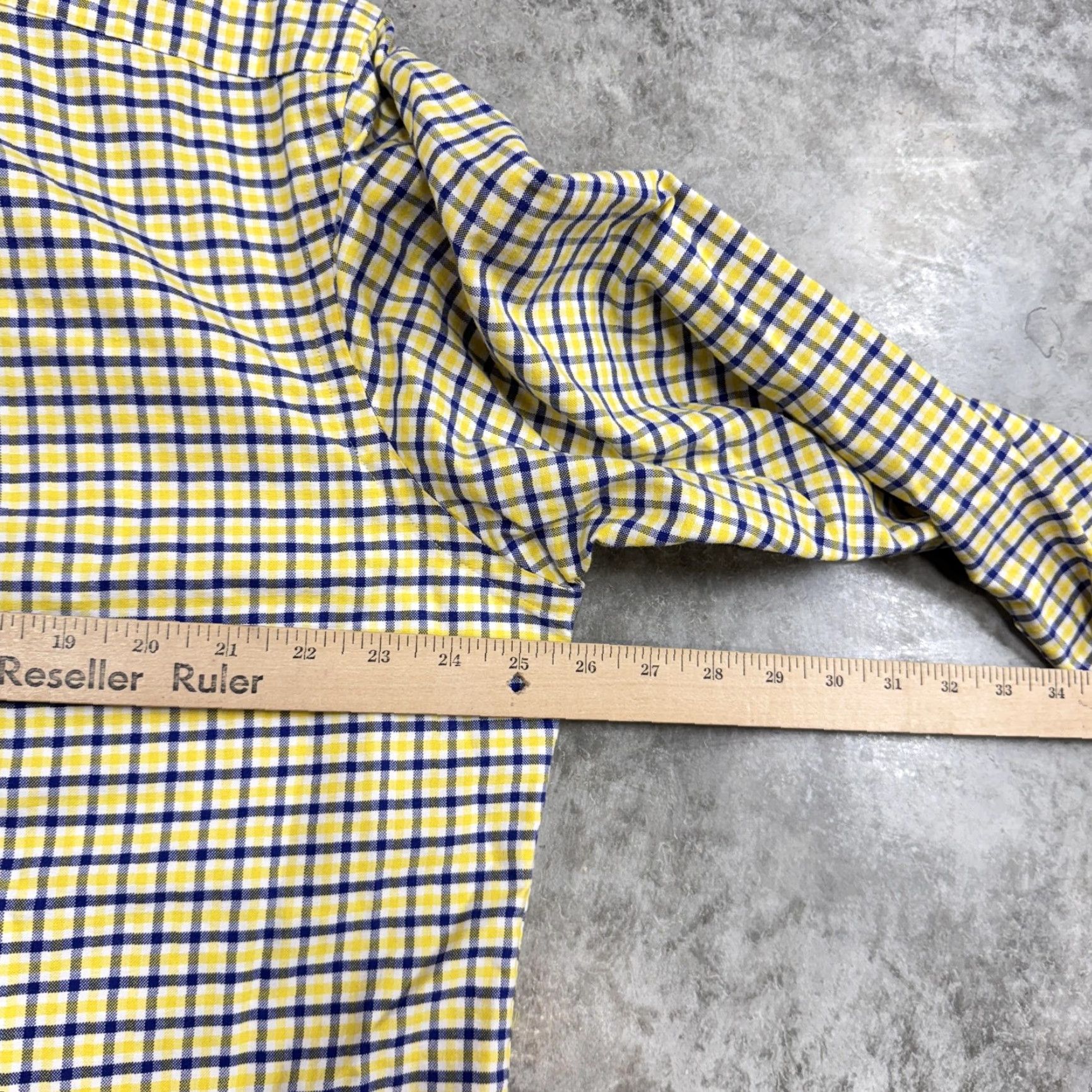 Ralph Lauren Ralph Lauren Shirt Mens XL Yellow Blue Check Button Down Long Sleeve Casual Size US XL / EU 56 / 4 - 6 Thumbnail
