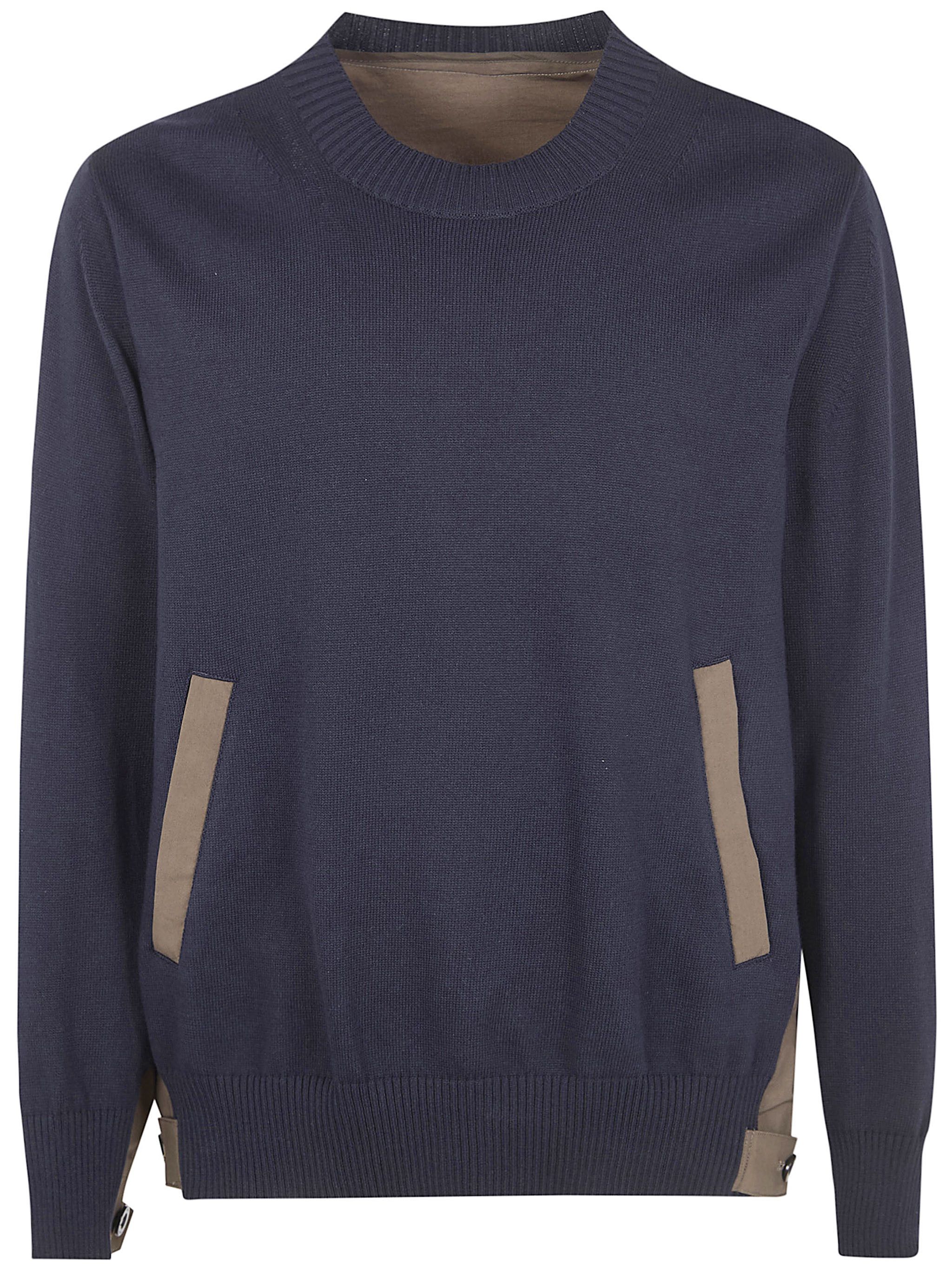 Sacai COTTON TYPEWRITER X KNIT PULLOVER Size US S / EU 44-46 / 1 - 1 Thumbnail