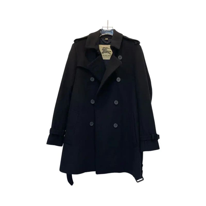 Burberry Burberry Women's Black Wool Long Winter Coat Size L / US 10 / IT 46 - 1 Thumbnail