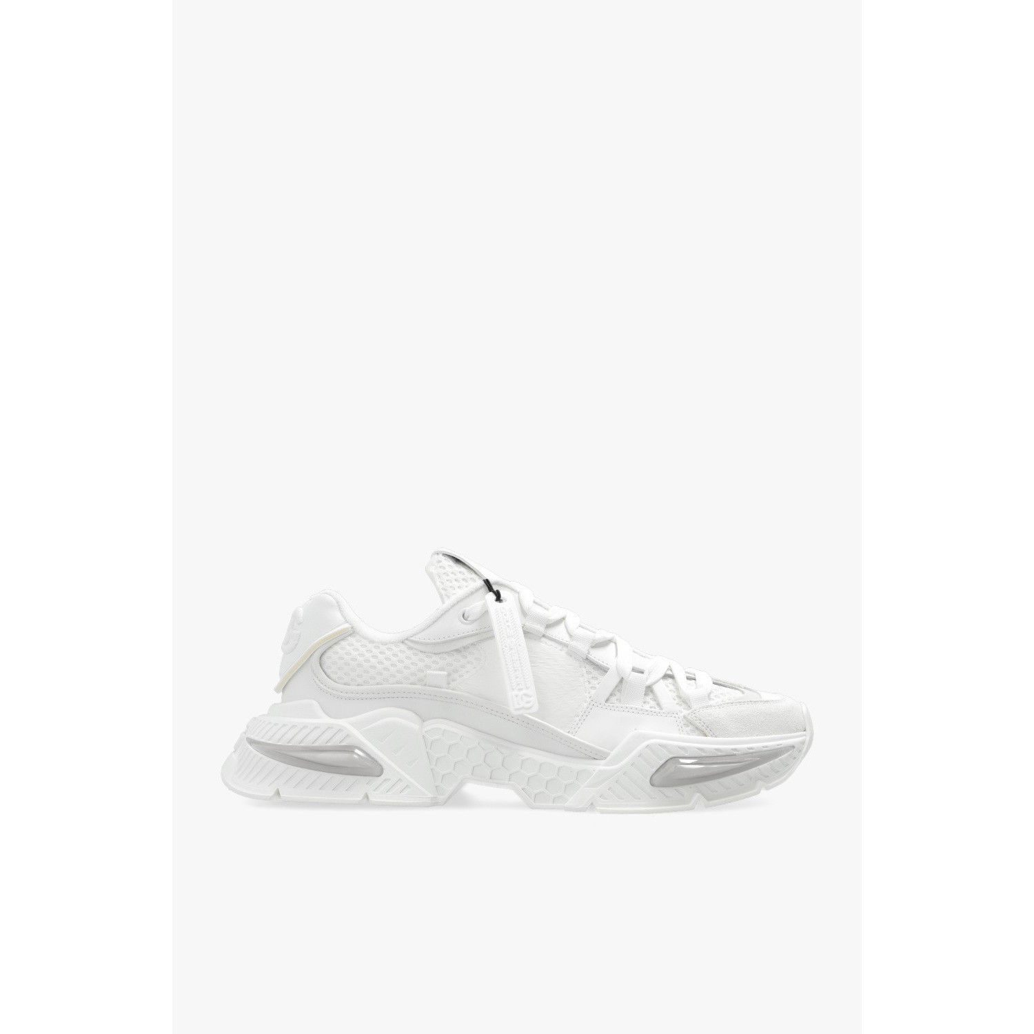 DOLCE&GABBANA Airmaster White Leather Sports Sneakers New &